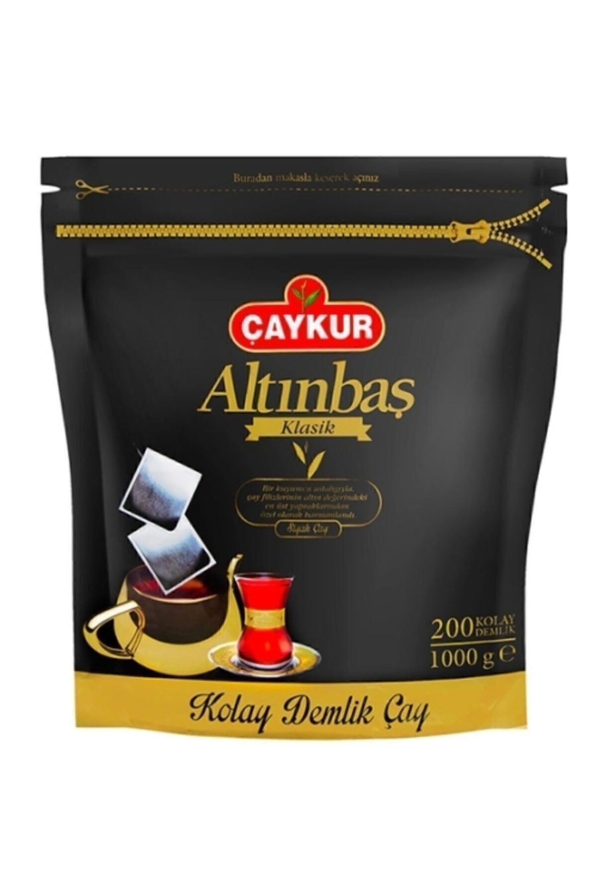 Altınbaş Klasik Siyah Kolay Demlik Poşet Çay 200 X 5 G 1 Paket