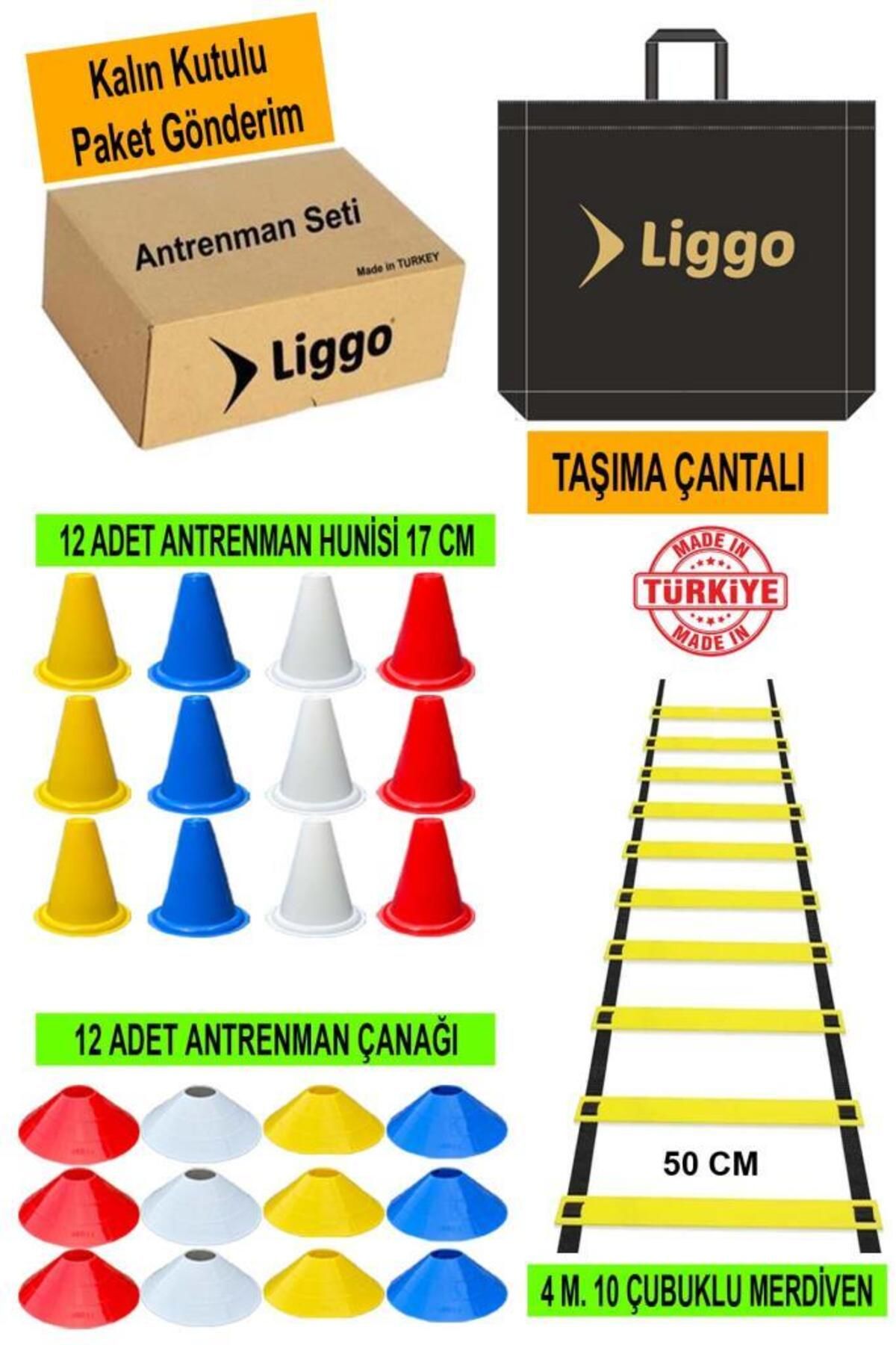 Antrenman Seti 4m Merdiven 12 Adet Huni 12 Adet Çanak Idman Spor Eğitim Seti