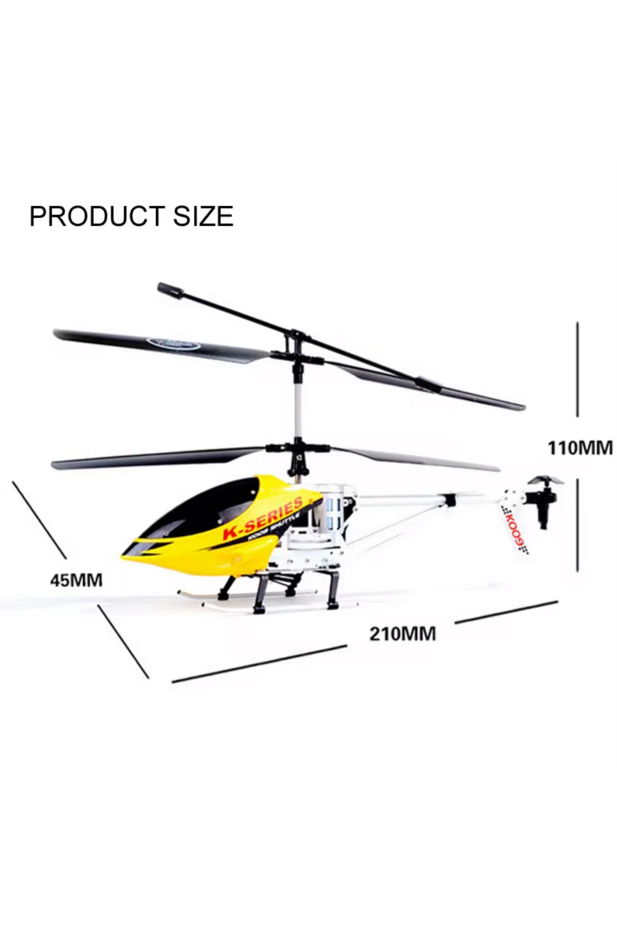 Kumandalı çelik kasa helikopter K-009