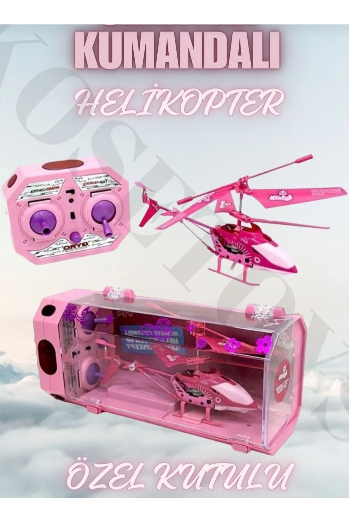 Oyuncak Helikopter Özel PVC kutulu RC Pembe Uzaktan kumandalı Oyuncak