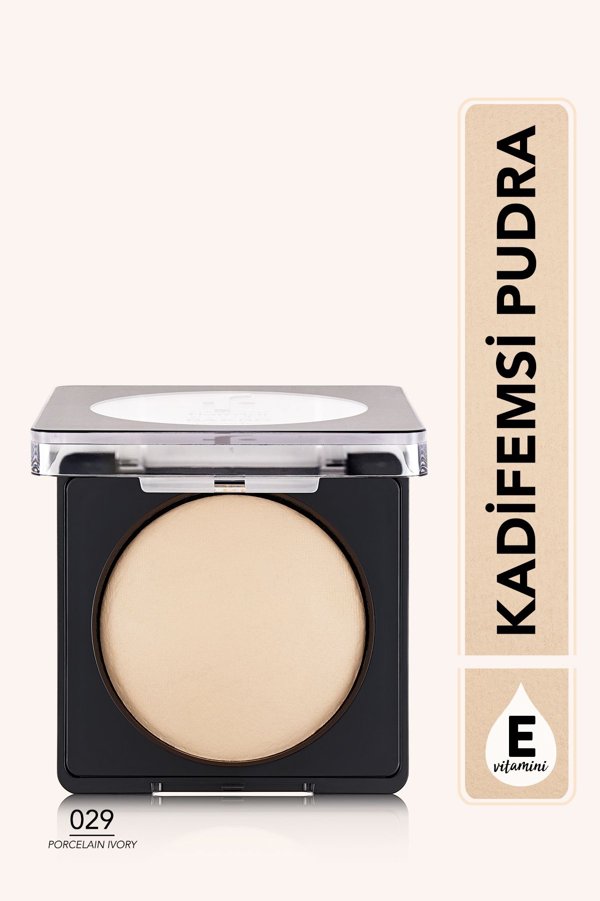 Yoğun Pigmentli Fırınlanmış Mat Pudra  - Baked Powder - 029 Porcelain Ivory - 8682536053556
