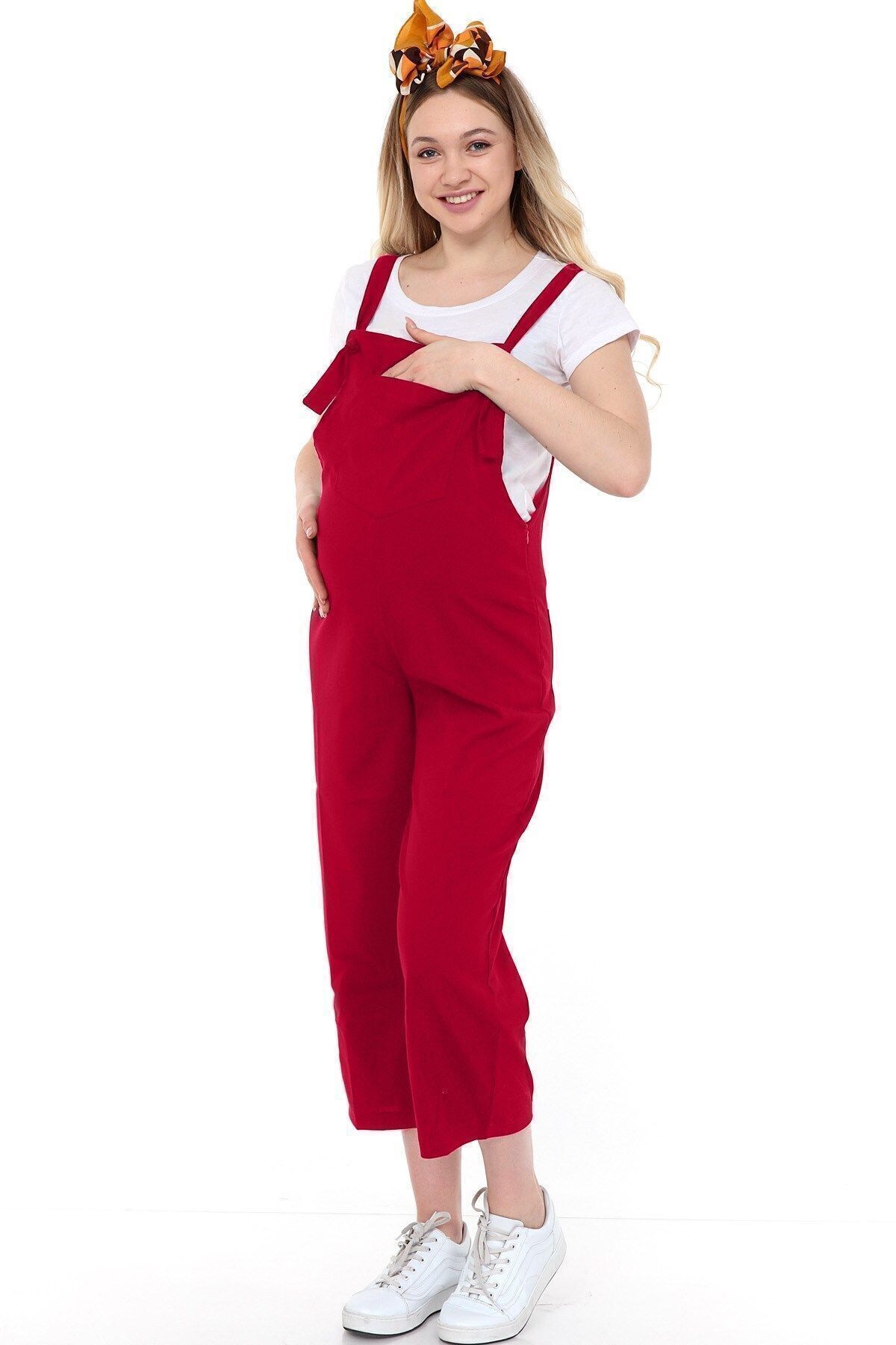 Myra6107 - Bordo Hamile Salopet