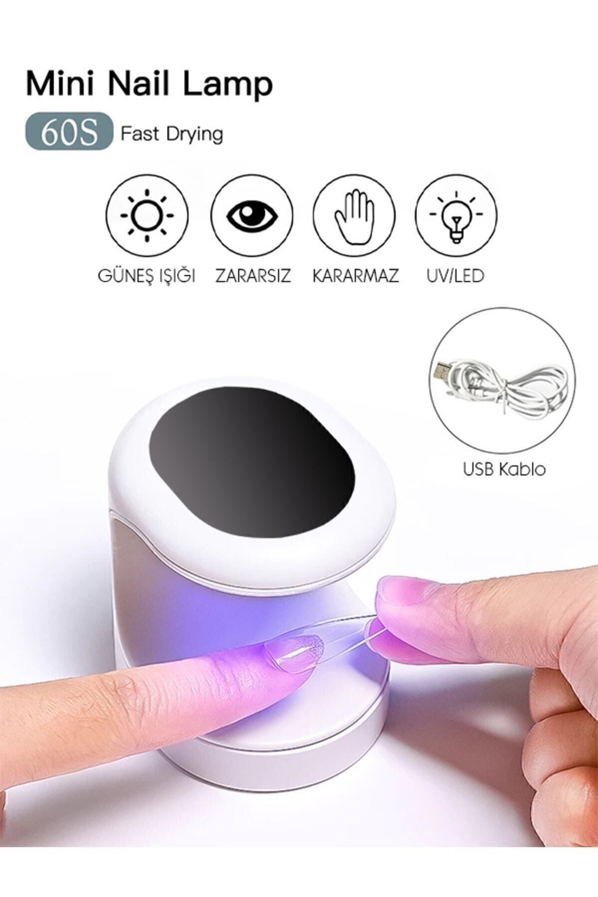 Protez Tırnak Kalıcı Oje Mini Uv-led 16watt-3led Kurutucu