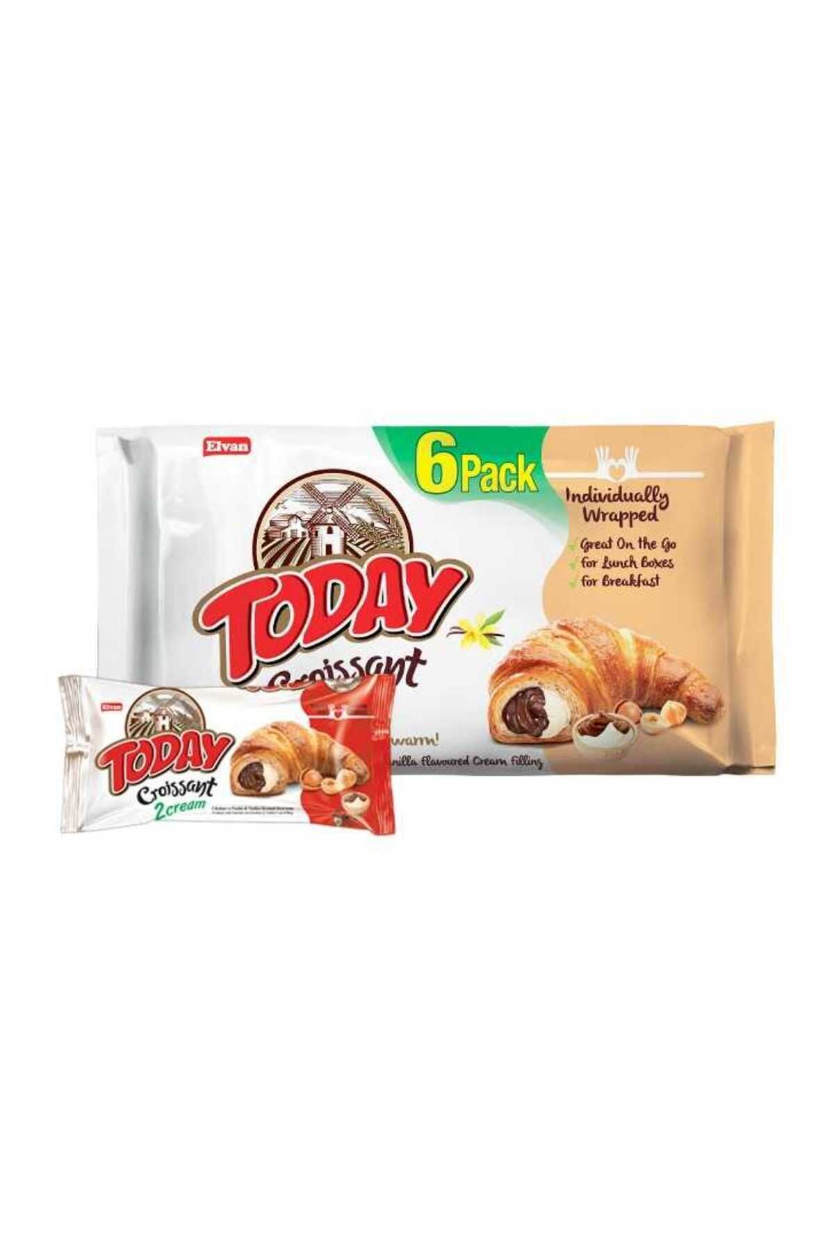 Today Kruvasan Çikolata Vanilyalı 40 Gr. 6 Adet (1 Kutu)