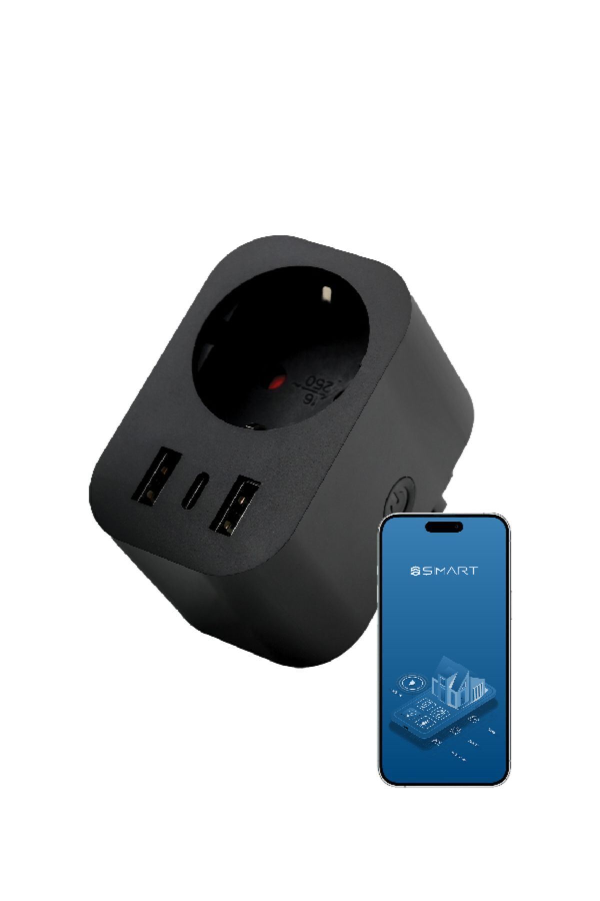 Akıllı Wi-fi Priz Usb Type-c Akım Korumalı Uzaktan Kontrol