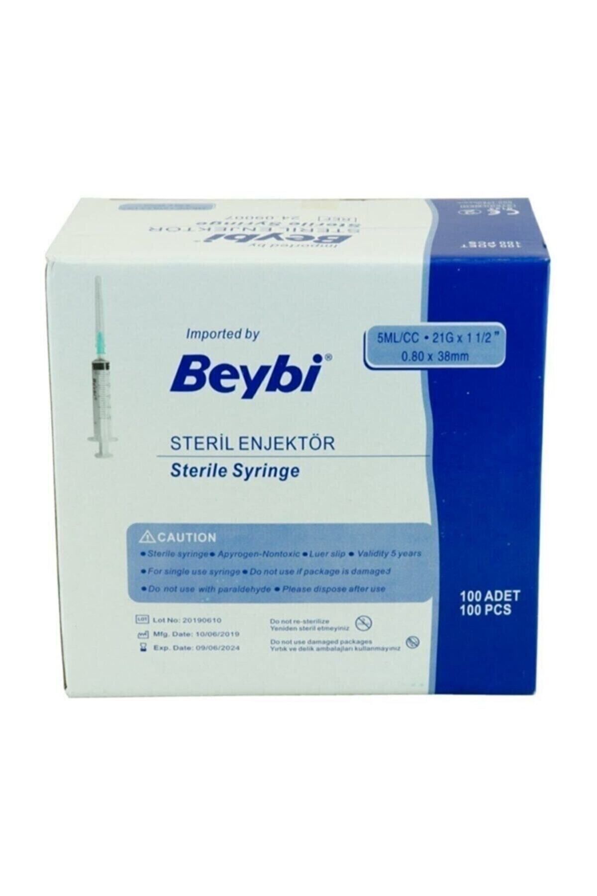 Enjektör 5ml/cc.21gx11/2" 0.80*38 mm 100 Adet