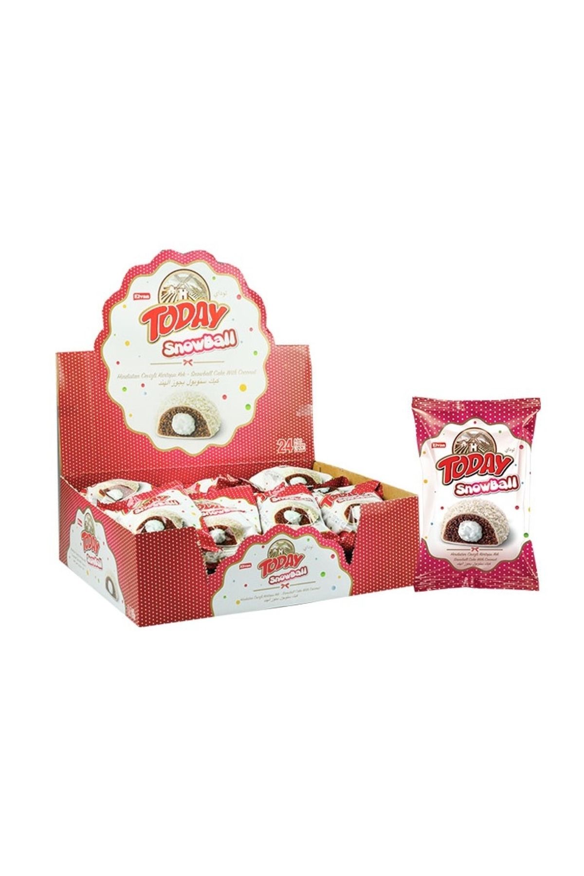 Today Snowball Hindistan Cevizli Kek 35 Gr. 24 Adet (1 KUTU)