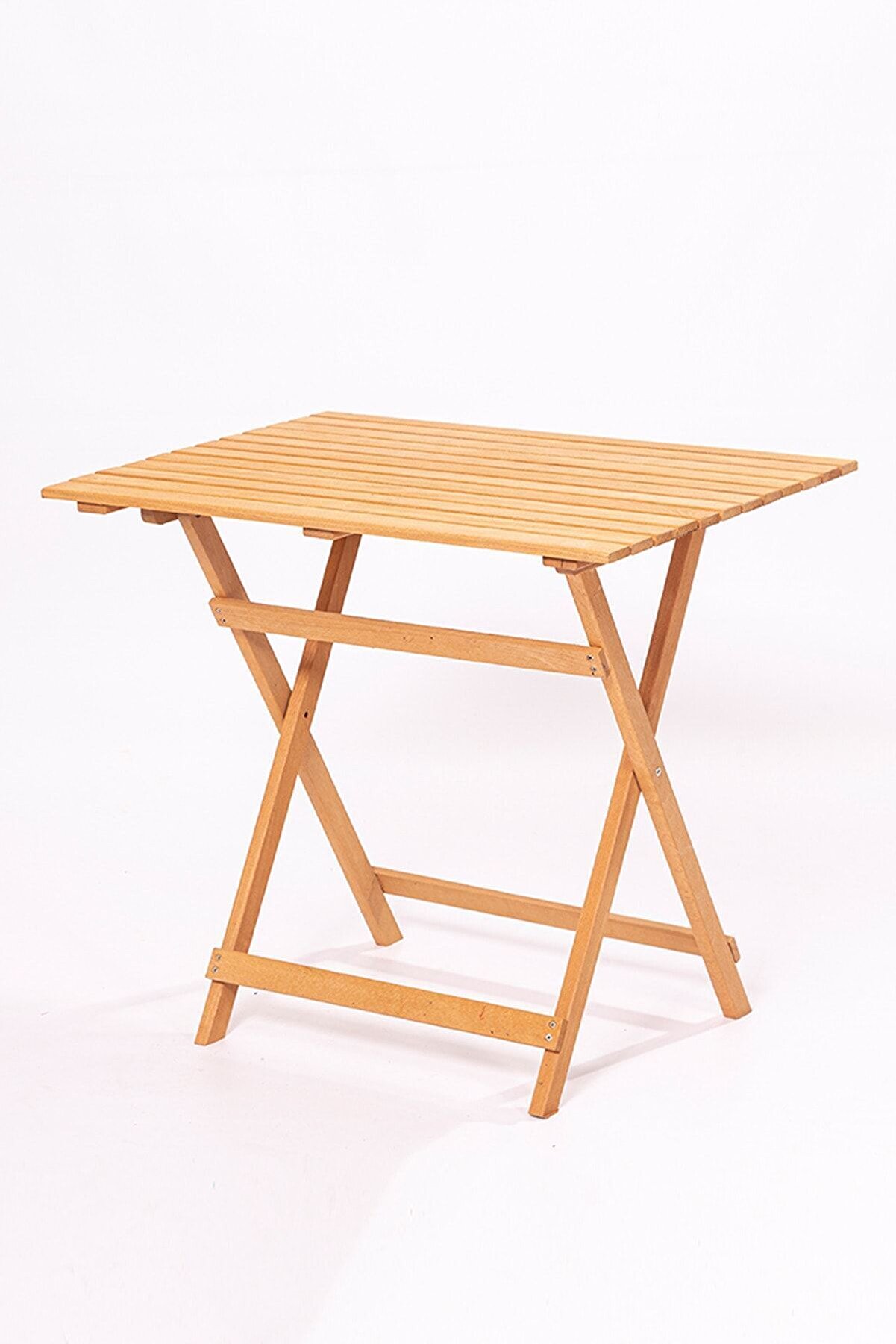 60x80 Geniş Katlanır Bahçe Balkon Teras Piknik Masa Bahçe Masası