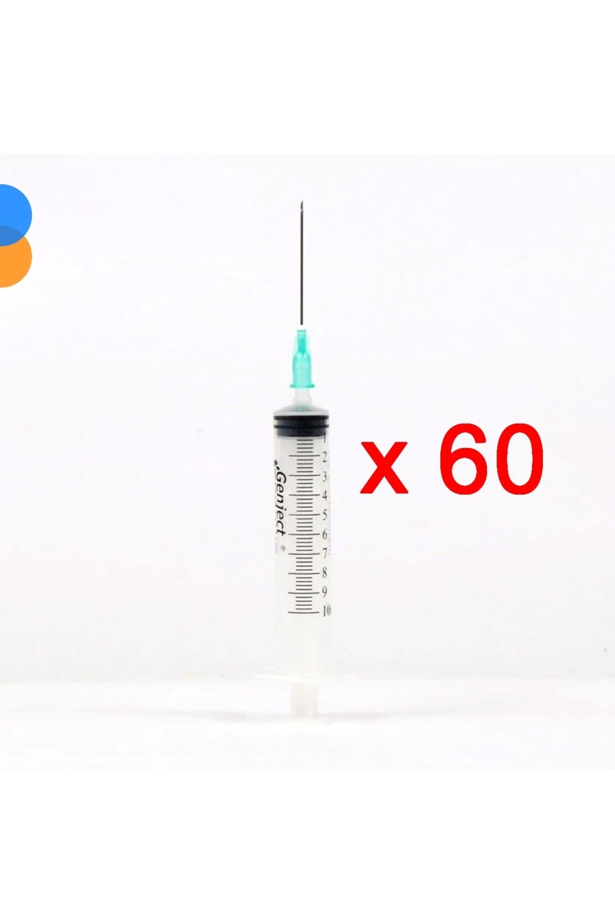 Şırınga Enjektör Iğne Steril 10cc (10adet) Üst Kalite Yeşil Uç Contalı