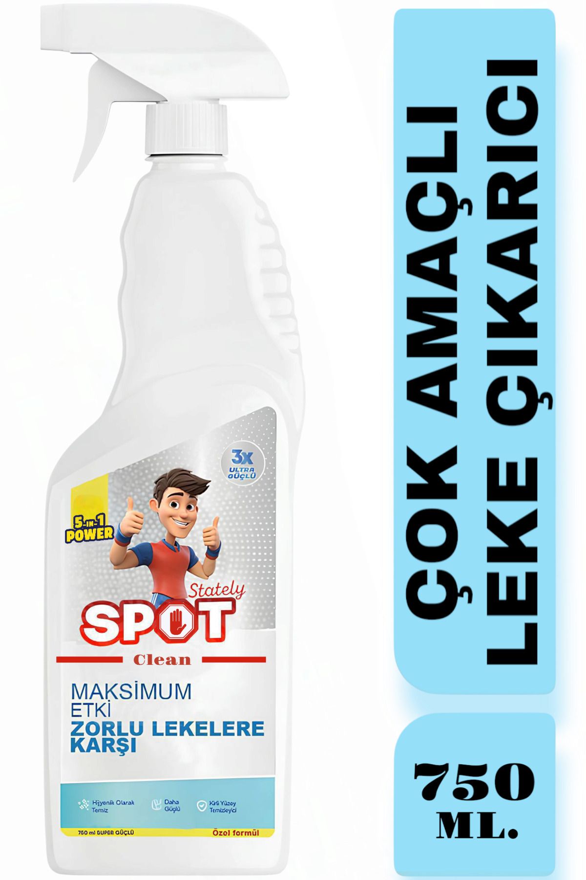 Leke Çıkarıcı Spot Clean Stain Remover Forte 750 ml ( Lekelere Stop )
