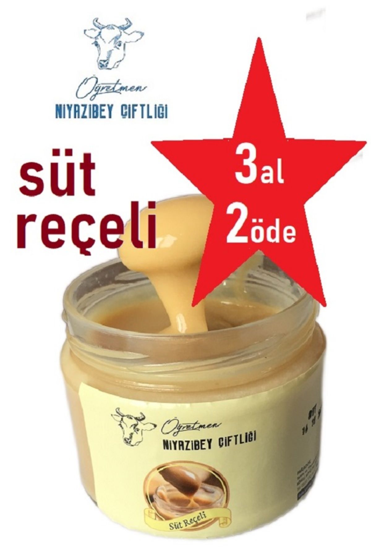 Doğal Süt Reçeli , Köydeki Çiftlik Sütü Karameli 330 gr