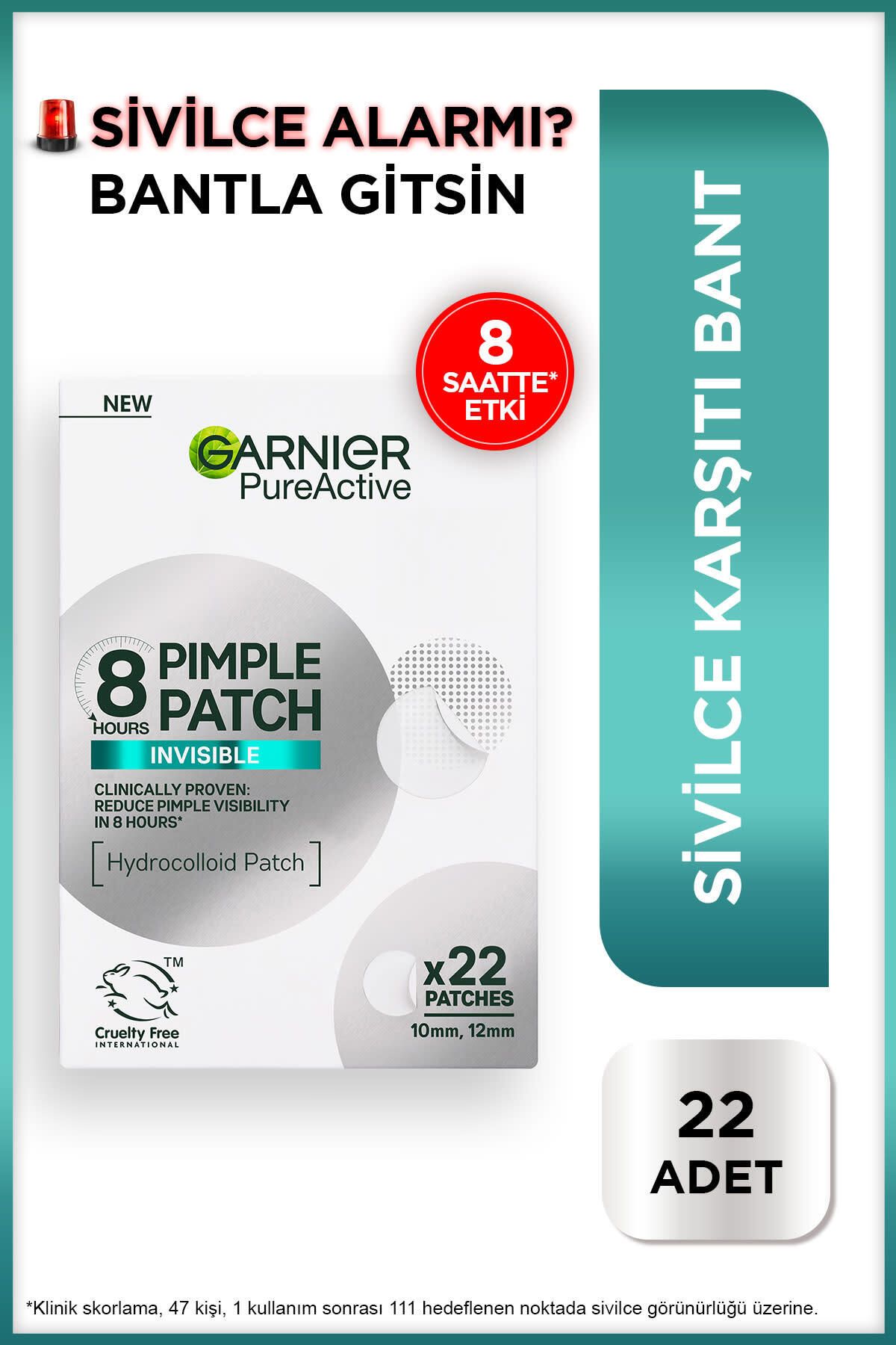 Pimple Patch 22'li Sivilce Bandı / Hidrokolloid Bant / Akne Karşıtı 22li Bant