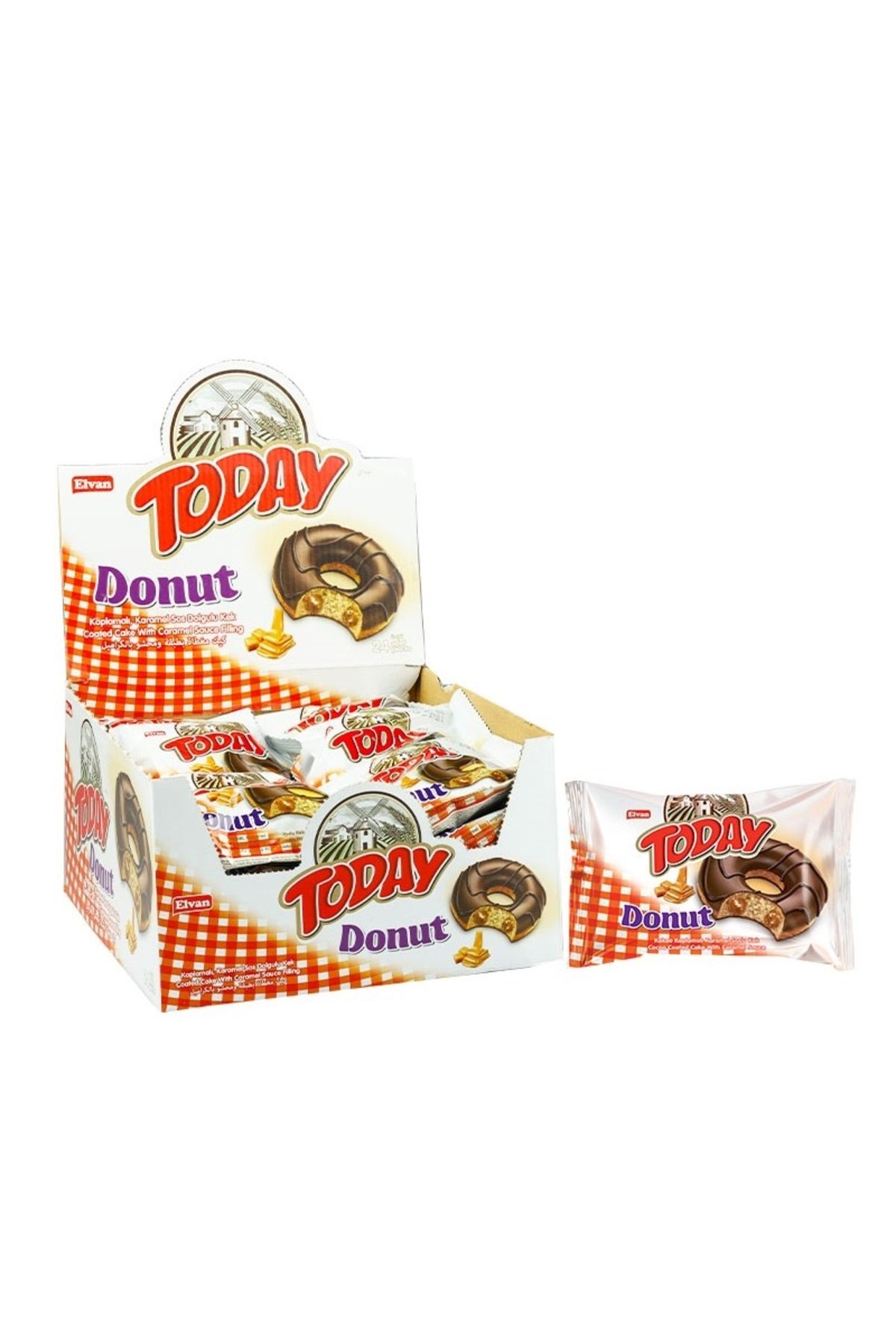Today Donut Kek Karamelli 35 Gr. 24 Adet (1 Kutu)