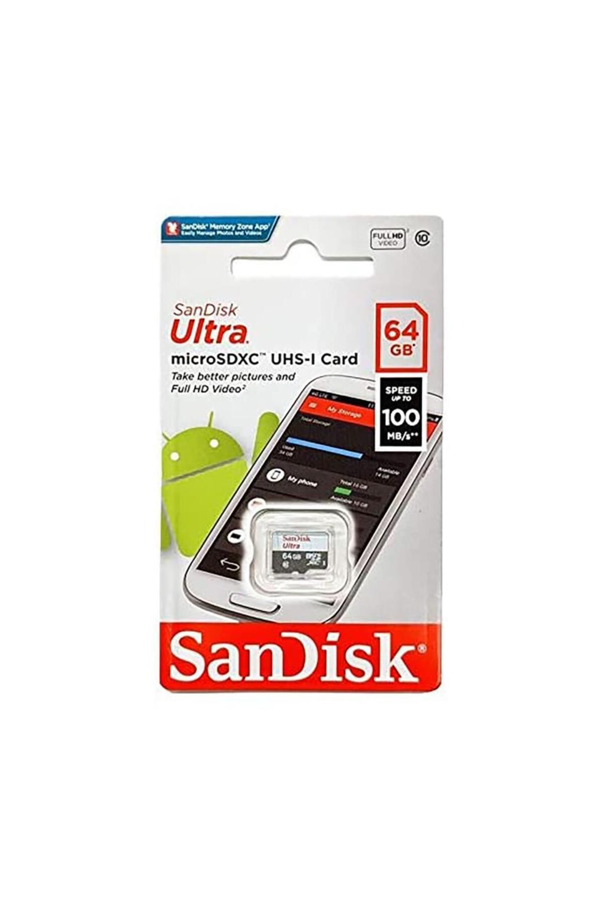 Ultra 64gb 100mb/s Microsdxc Hafıza Kartı