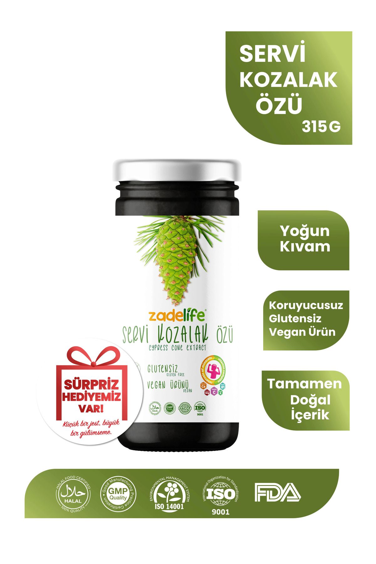 Servi Kozalak Özü 315 gr