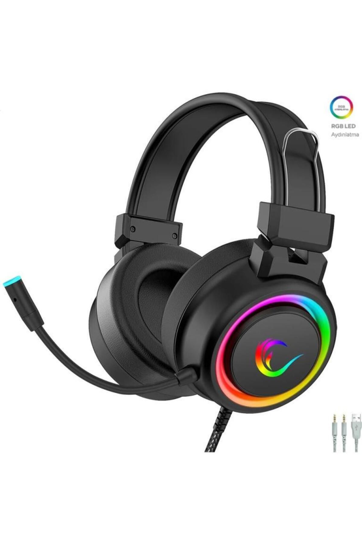 Sn-r10 Alquist Rgb Gaming Oyuncu Mikrofonlu Kulaklık 3,5mm Siy