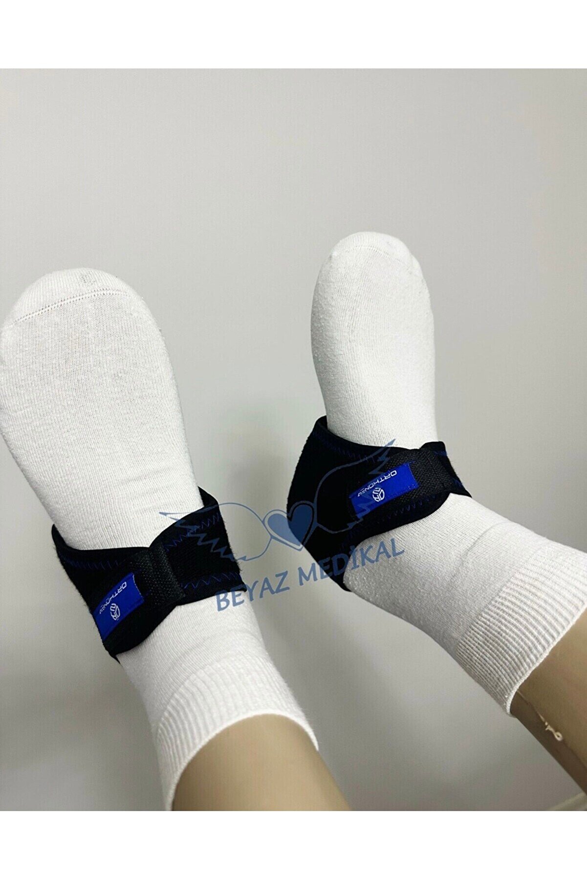 Ortopedik Silikon Kumaş Topuk Çorabı 1 Adet Topuk Dikeni Ayak Nasır Çatlak Topuk Ağrısı 35-40