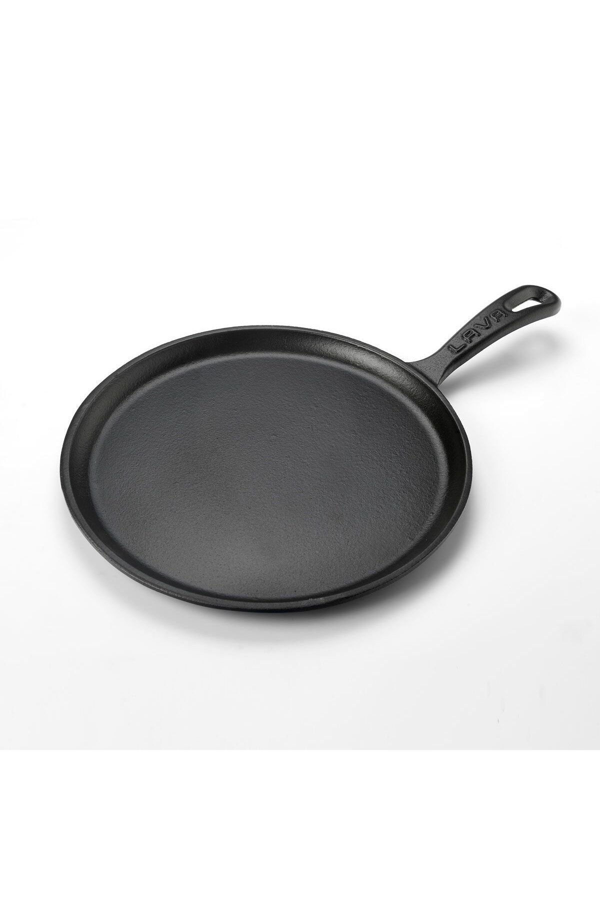 Döküm Yuvarlak Pizza Krep Pankek Tavası Çap(Ø)26cm. Döküm Demir Yekpare Saplı