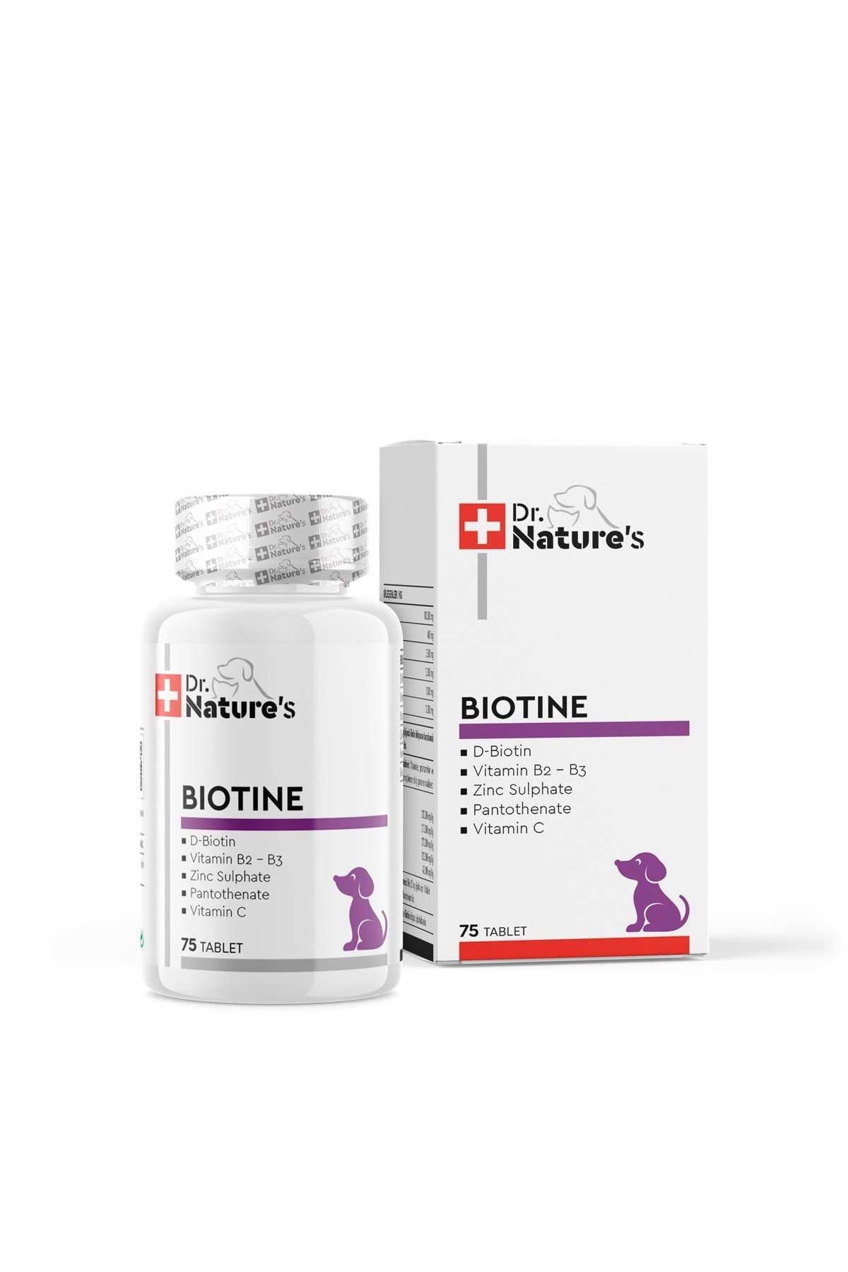 Drnatures Dog Bıotın Köpekler Için Deri Tüy Sağlığı Besin Takviyesi( 75 Tablet)