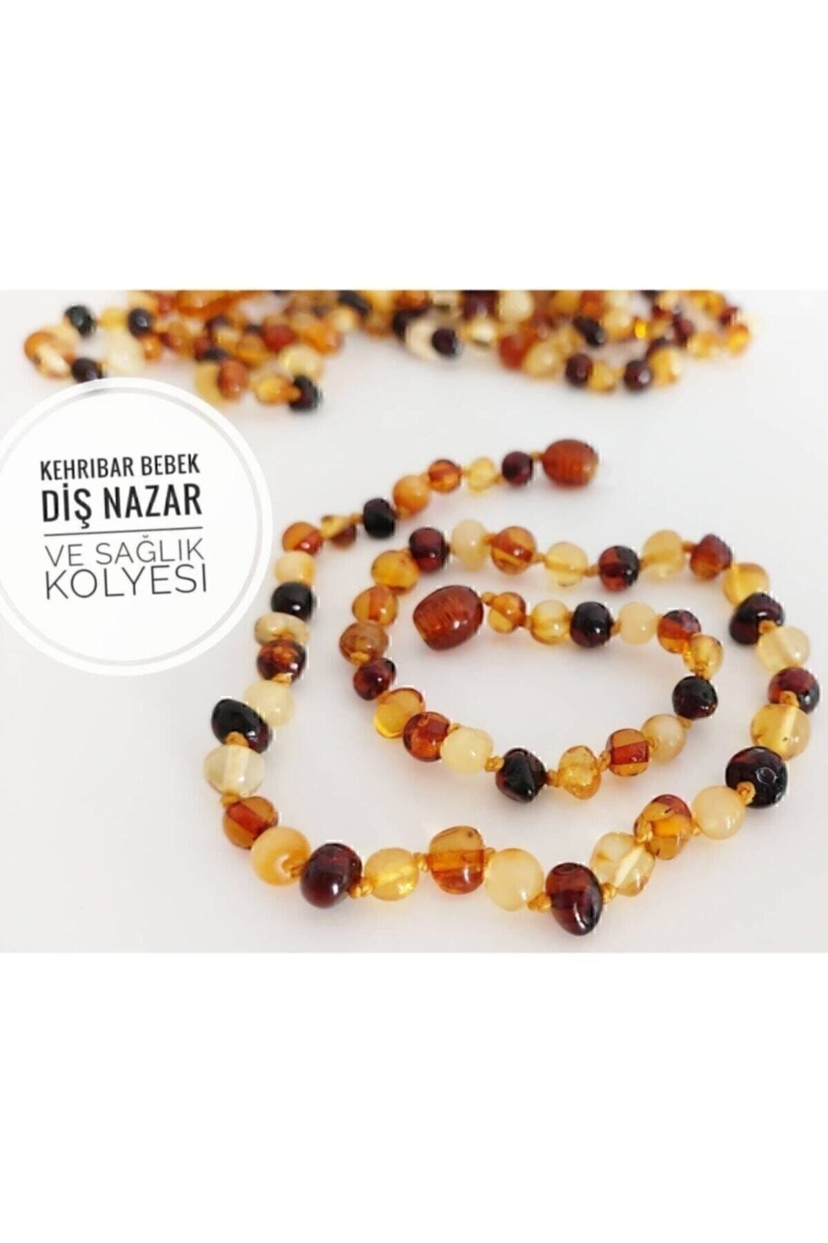 Orjinal Kehrıbar Bebek Diş Nazar Ve Sağlık Kolye