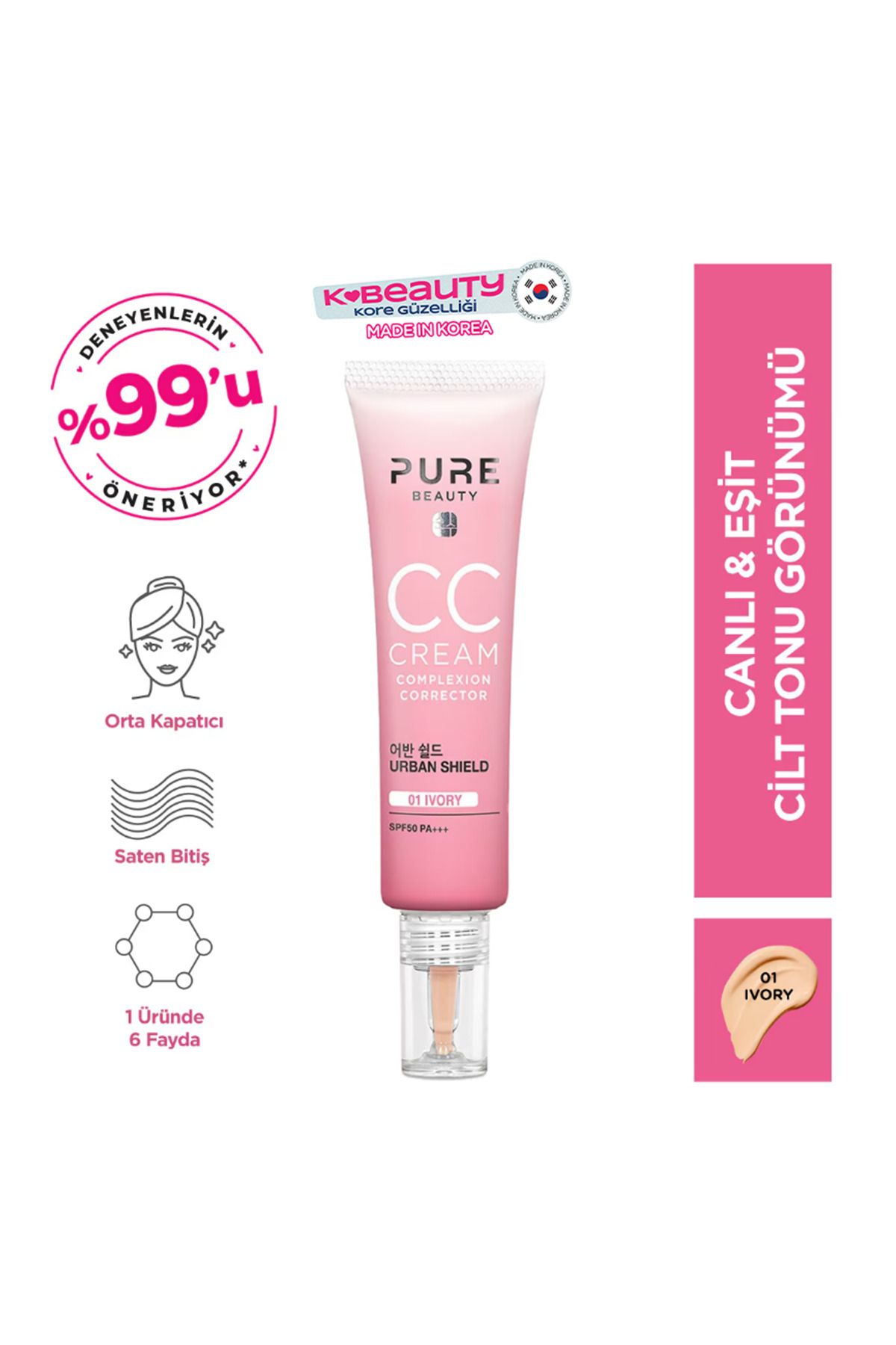 Cc Krem Spf50 Pa Ivory 30 ml