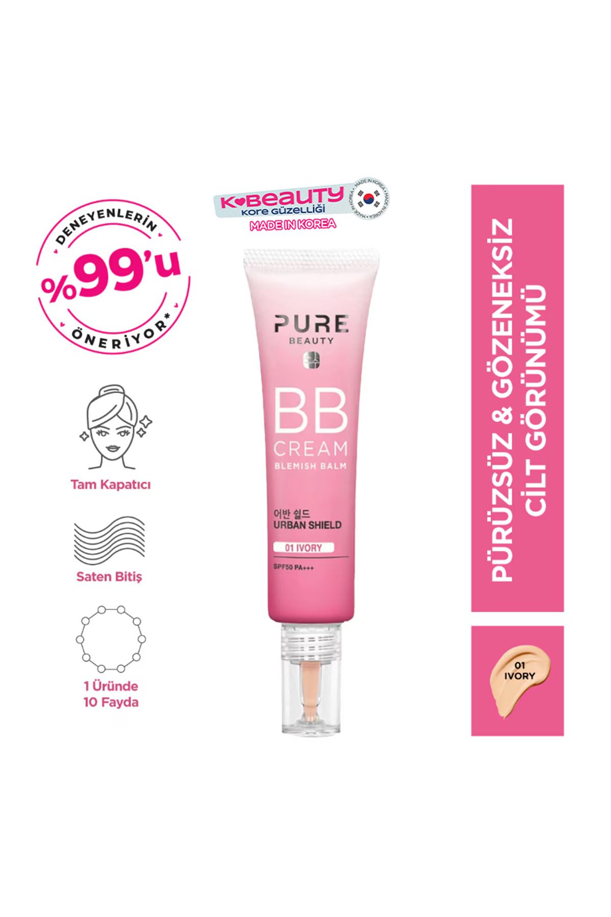 Bb Krem Spf50 Pa Ivory 30 ml - 4894532999781