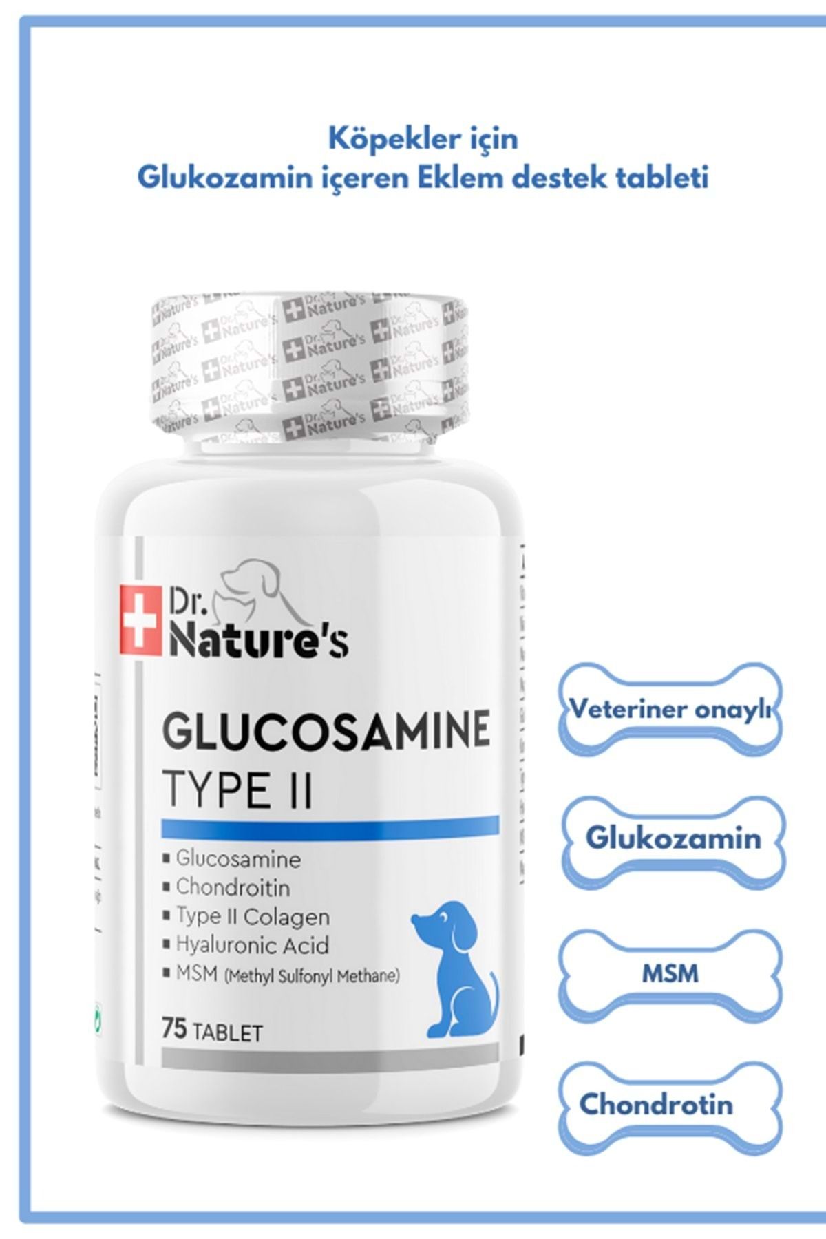 Dog Glucosamıne Köpeklerde Eklem Destekleyici Besin Takviyesi (75 TABLET)