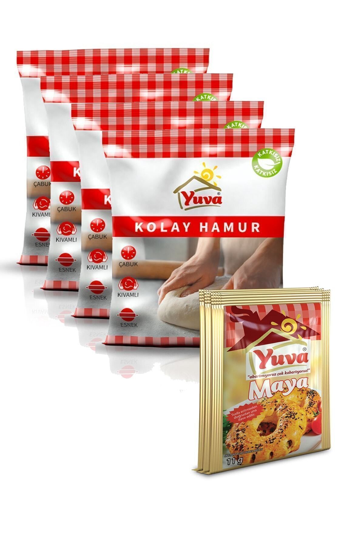 Kolay Hamur 35gr X 4 Adet (3x11g Instant Maya Hediyeli)