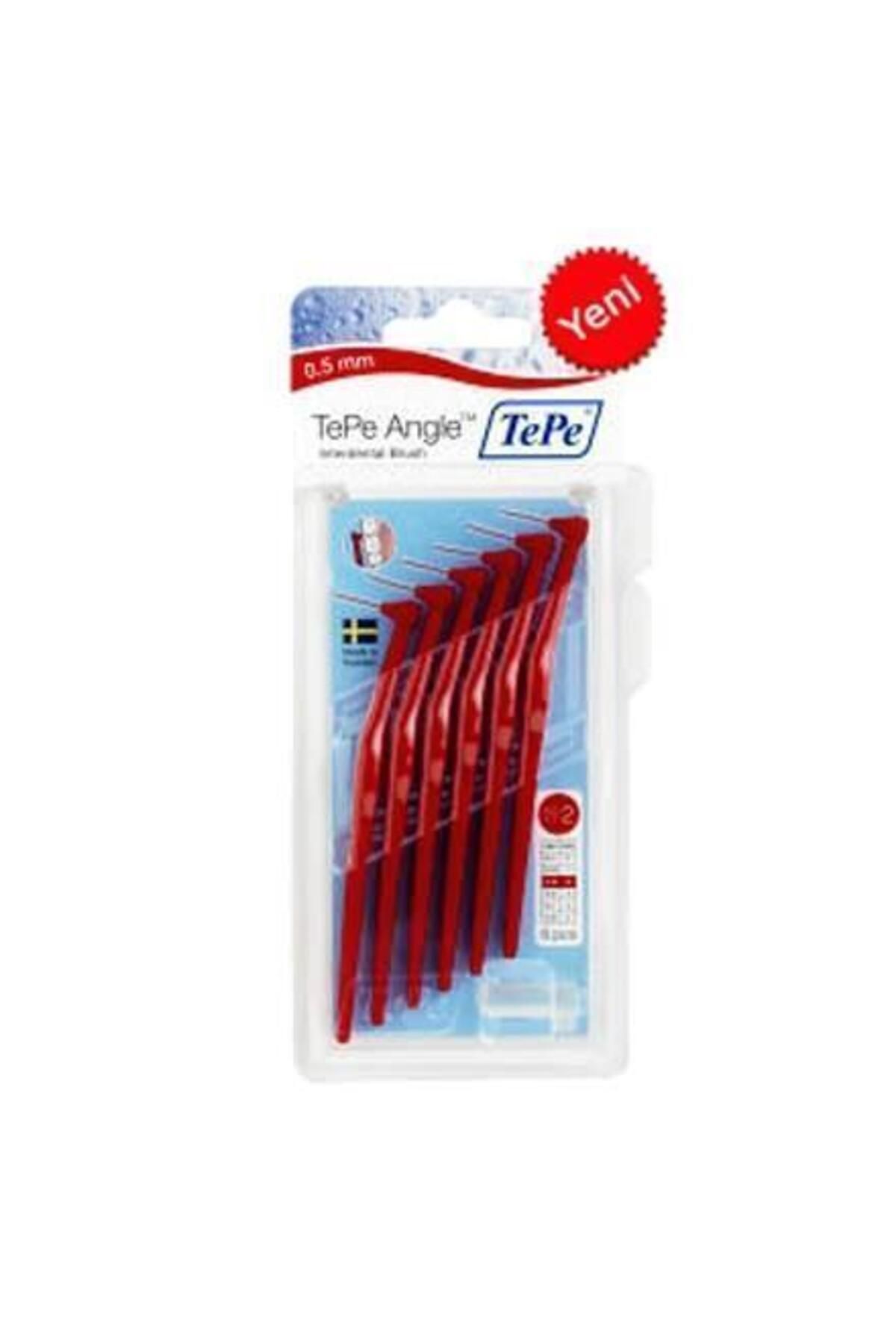 Angle Saplı Arayüz Fırçası Kırmızı 0,5 Mm 6 Lı