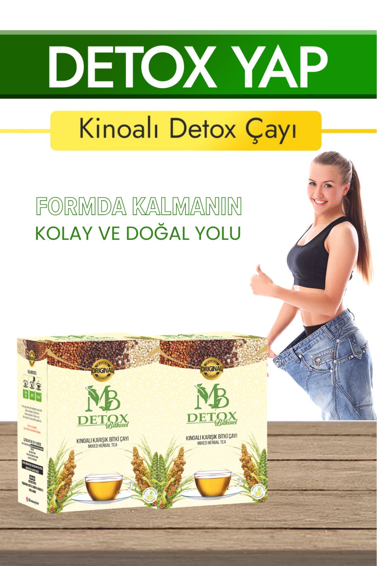 Detoks Yapmaya Ve Formda Kalmaya Yardımcı (ÖZEL FORMÜL) Diyet Bitki Çayı 30 Günlük
