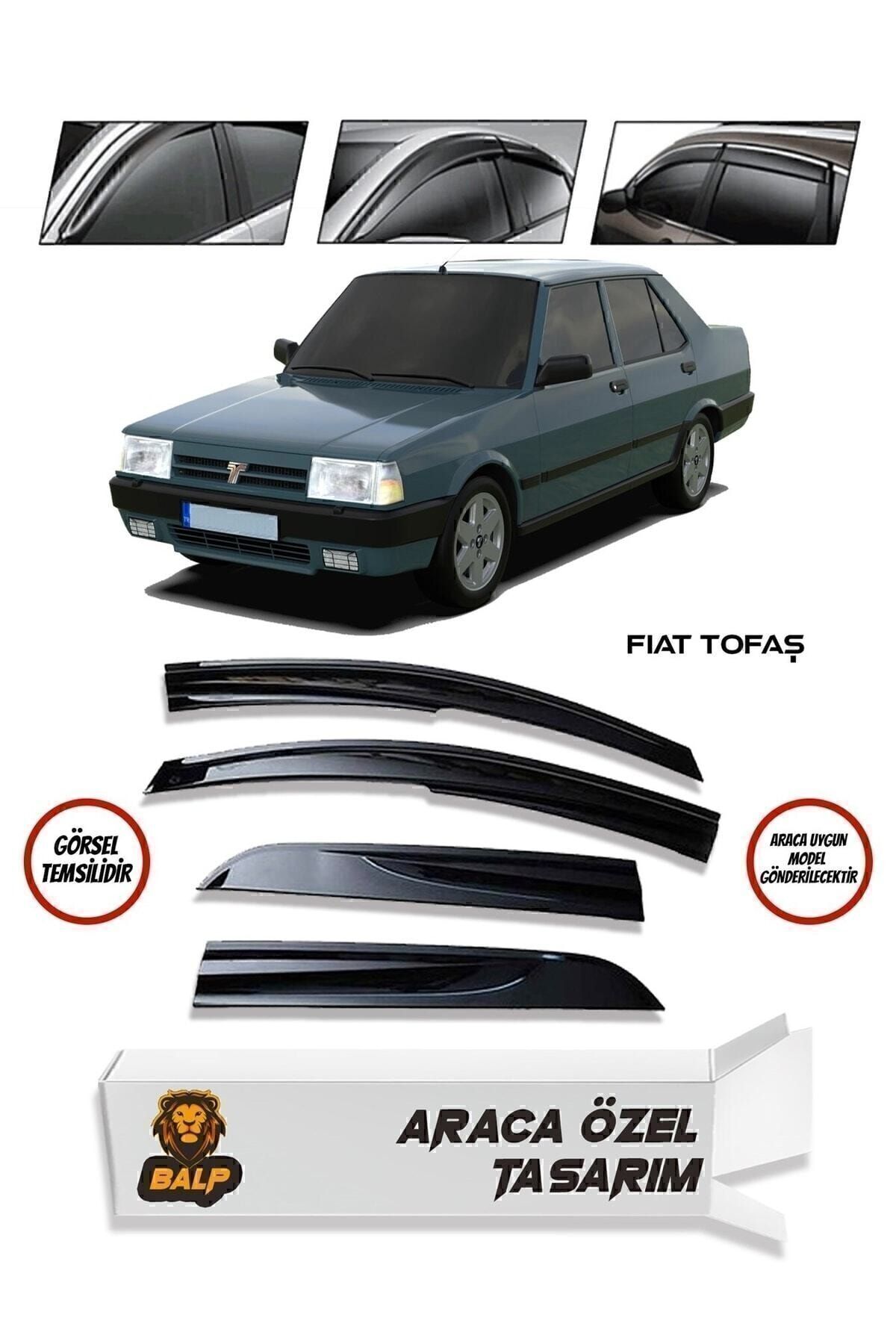 Fiat / Tofaş Kartal Tofaş Şahin Doğan Kartal 131 Cam Rüzgarlığı Rüzgarlık Mügen Tip 4'lü