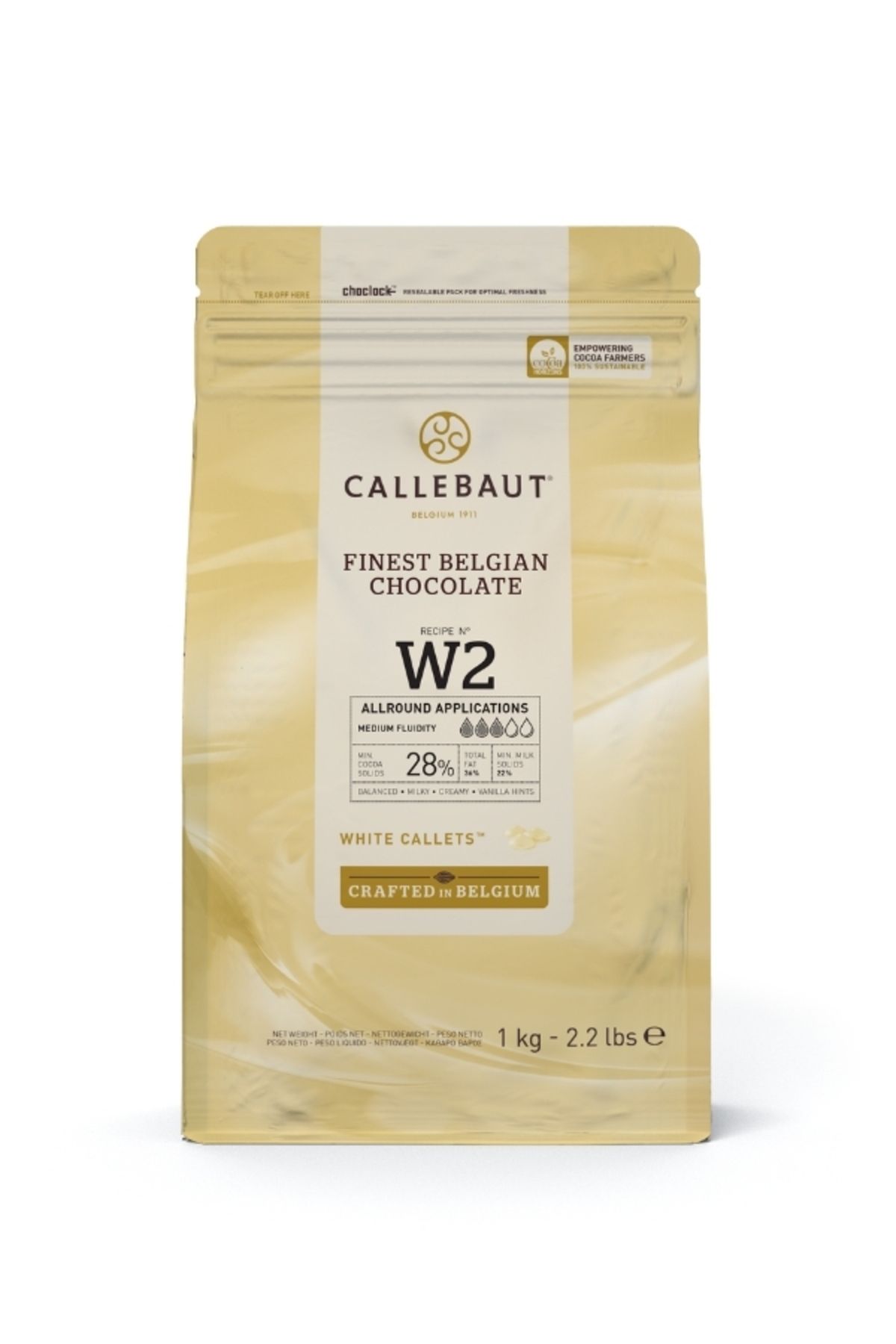 W2 Beyaz Kuvertür Drop Çikolata 1 Kg