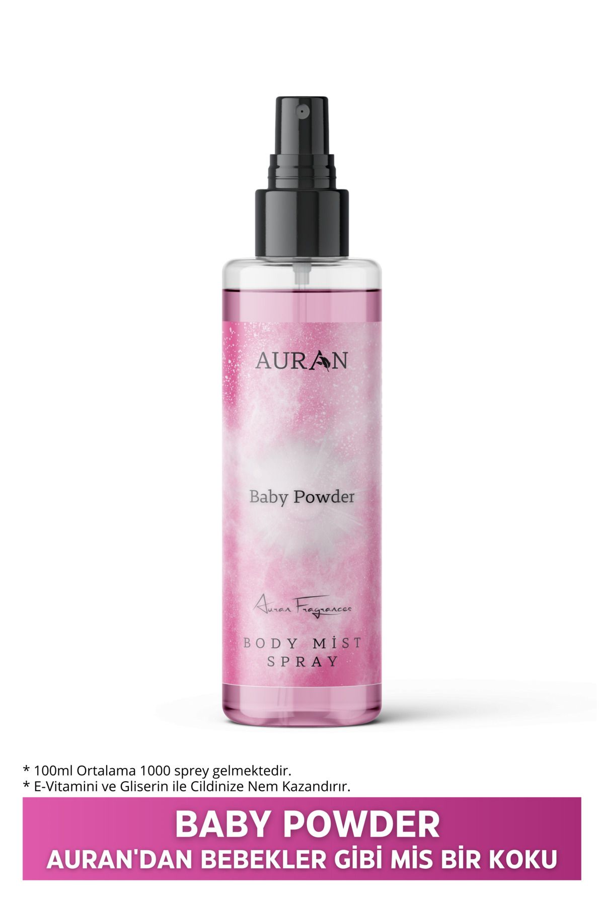 Bebek Pudrası Parfümlü Kadın Vücut Spreyi Baby Powder Body Mist Spray 100ml