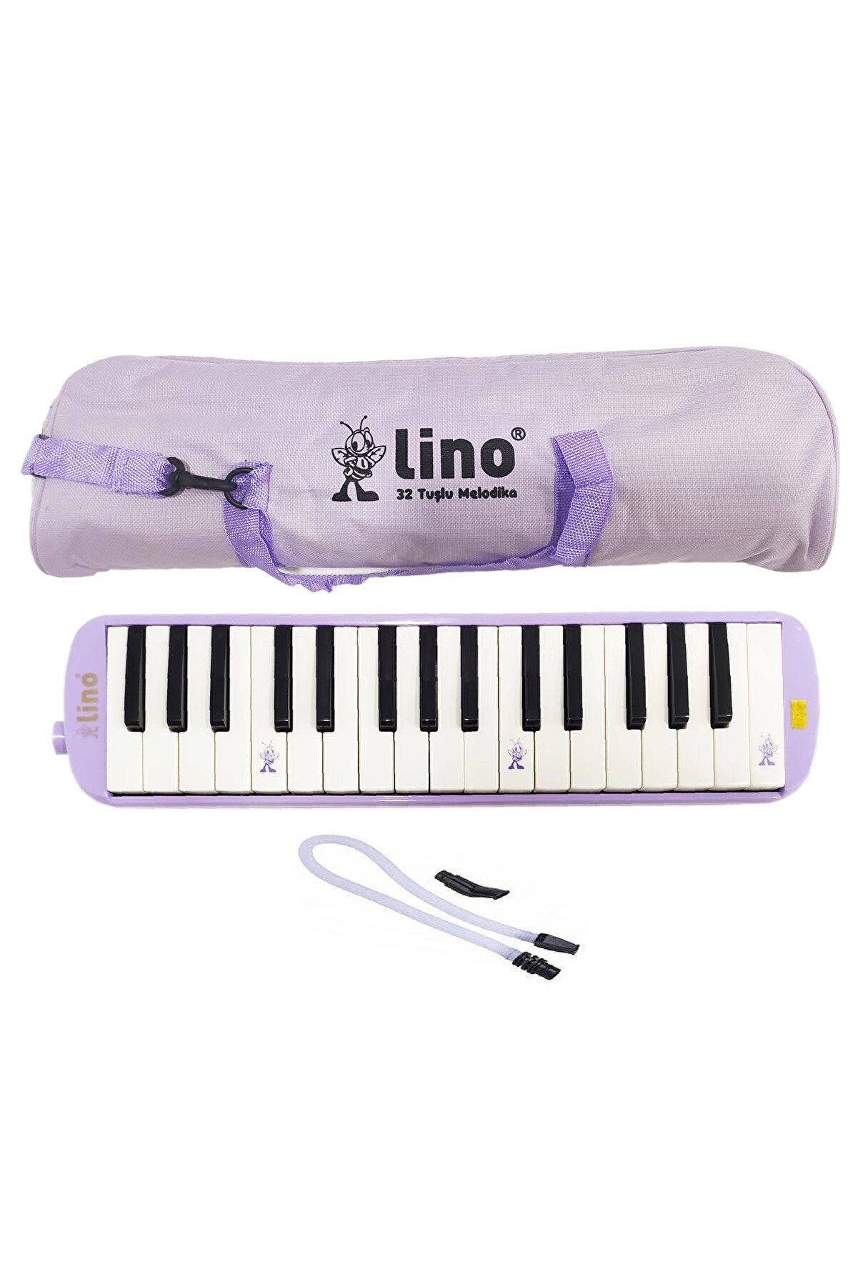 Melodika 32 Tuşlu Bez Çanta Pastel Mor