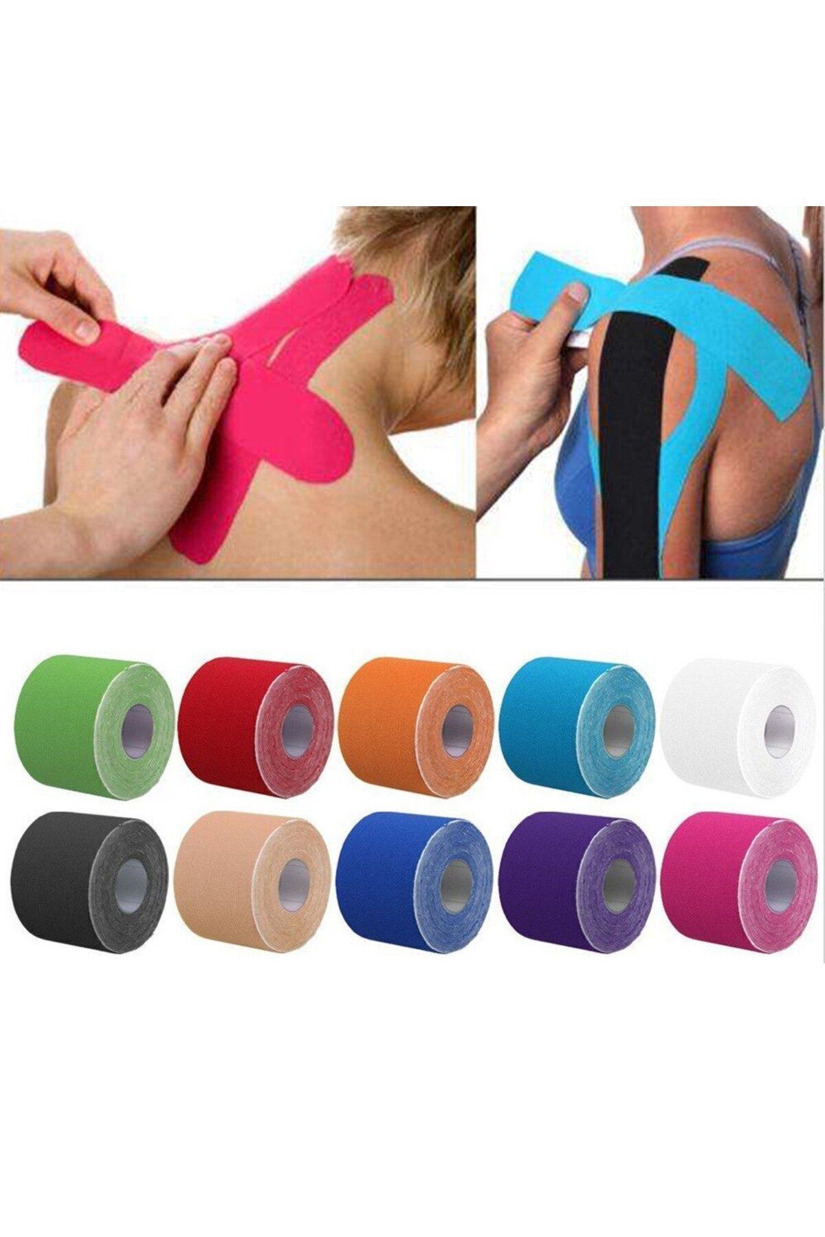 Kınesıo Tape Ağrı Bandı 5cm X 5 Mtr - Pembe