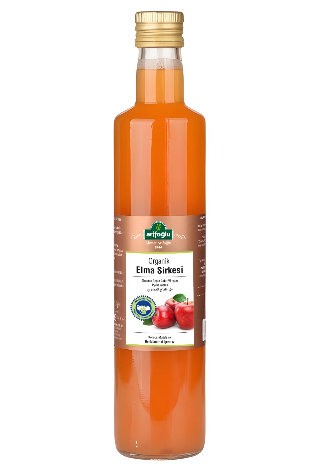 Organik Elma Sirkesi 500ml Doğal Fermantasyon
