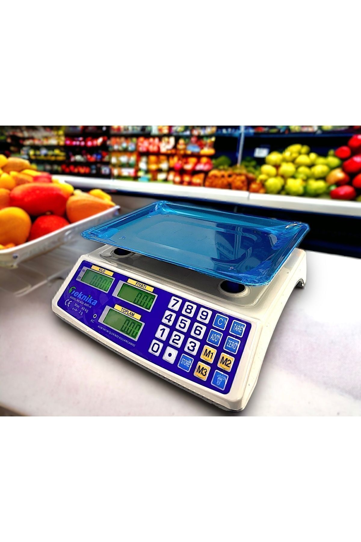 Terazi 40 Kg / 2 gr Elektronik Dijital Bakkal Manav Market Pazarcı Terazisi
