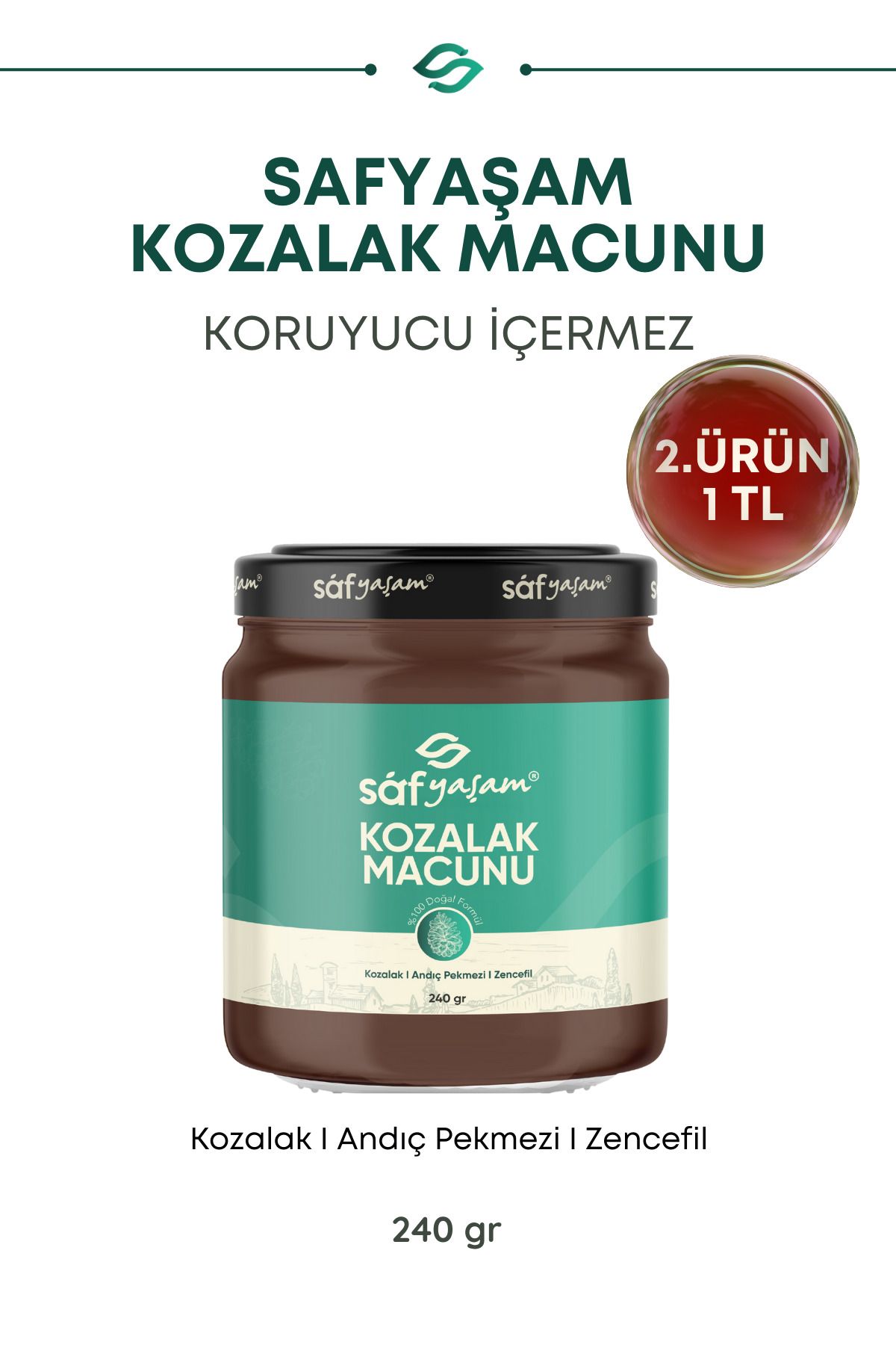 Kozalak Macunu Pekmezi Çam Kozalağı 240gr