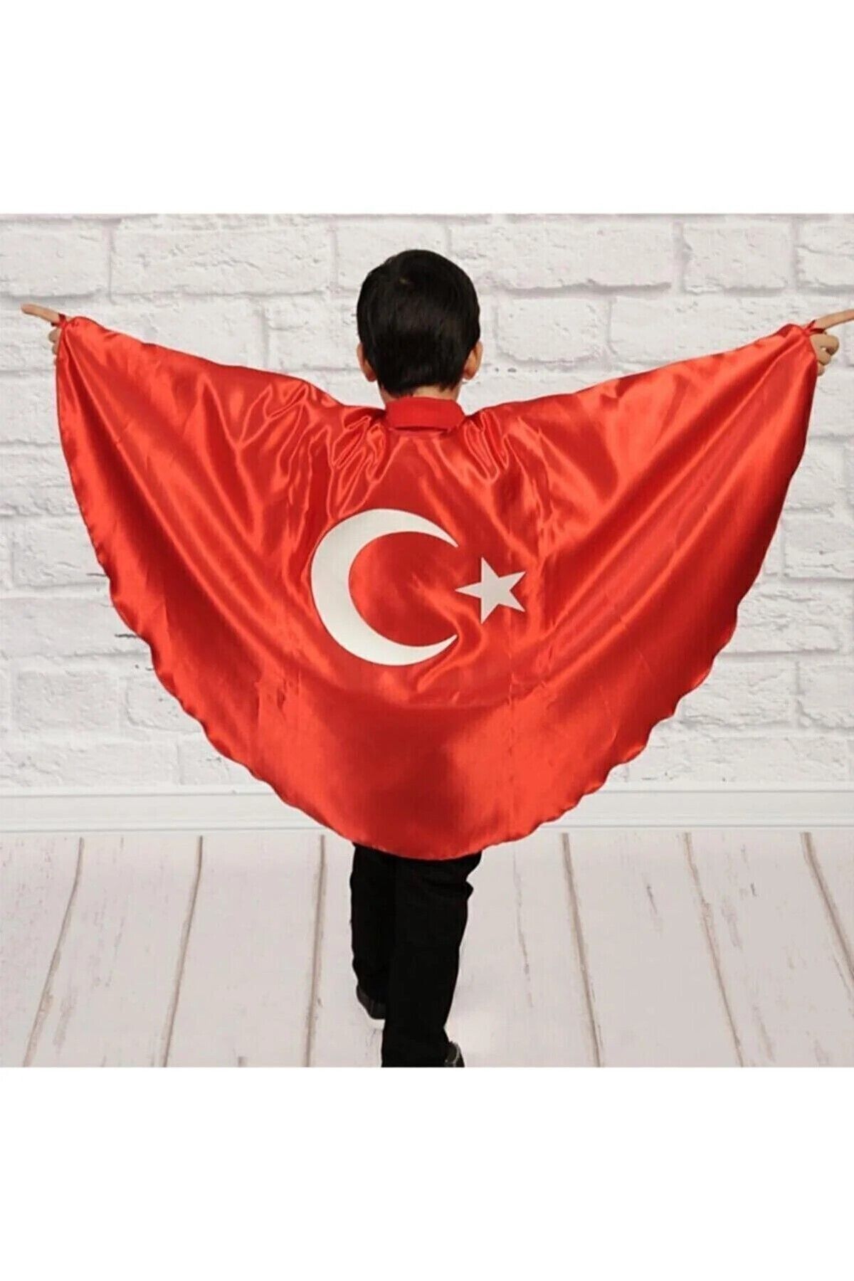 Türk Bayraklı Pelerin 23 Nisan 29 Ekim 10 Kasım 19 Mayıs