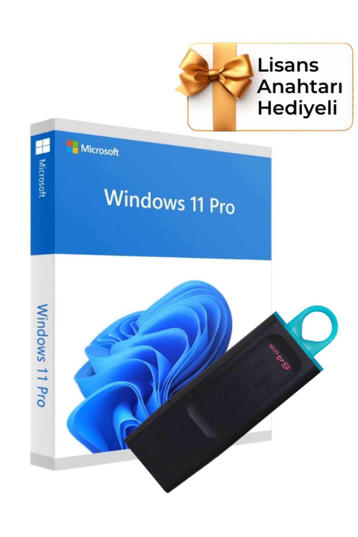Windows 11 Kurulum Dosyalı USB Bellek 64GB (Lisans Anahtarı Hediyeli)