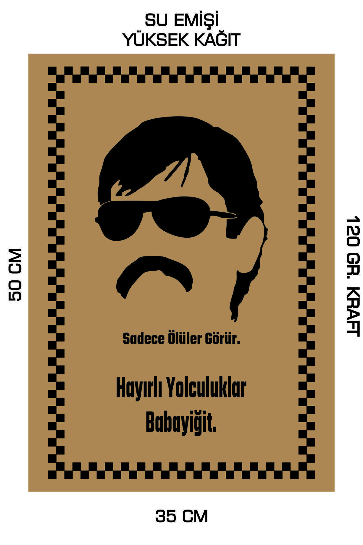 35x50 120 Gr. Kraft Kağıt Oto Paspası Pala 100 Adet