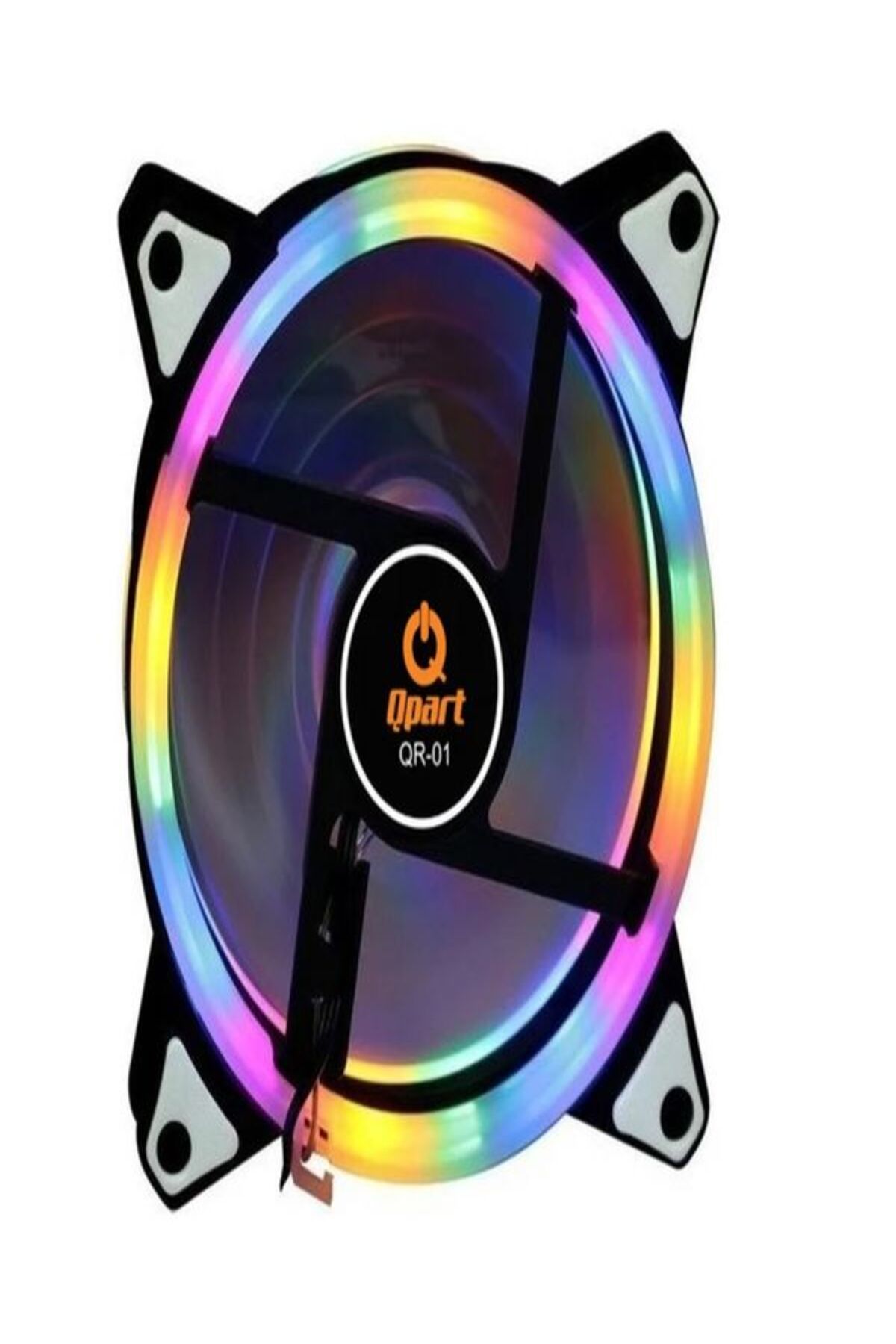 Qpart Qr-01 120mm Rainbow Rgb Kasa Fanı 12cm Renkli Gökkuşağı Fanı