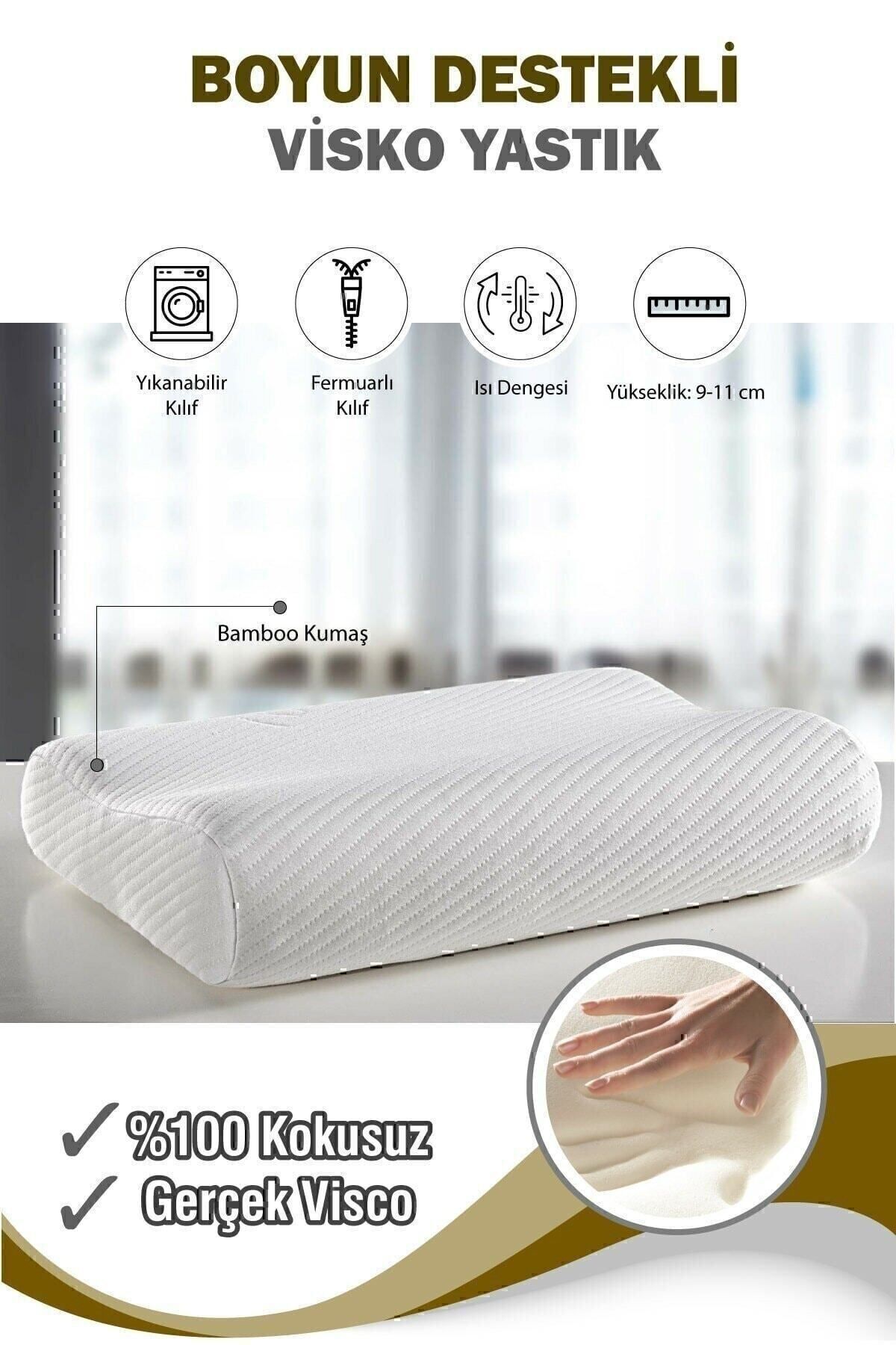 Ortopedik Yastık Destekli Lüks Ortapedik Yastık.