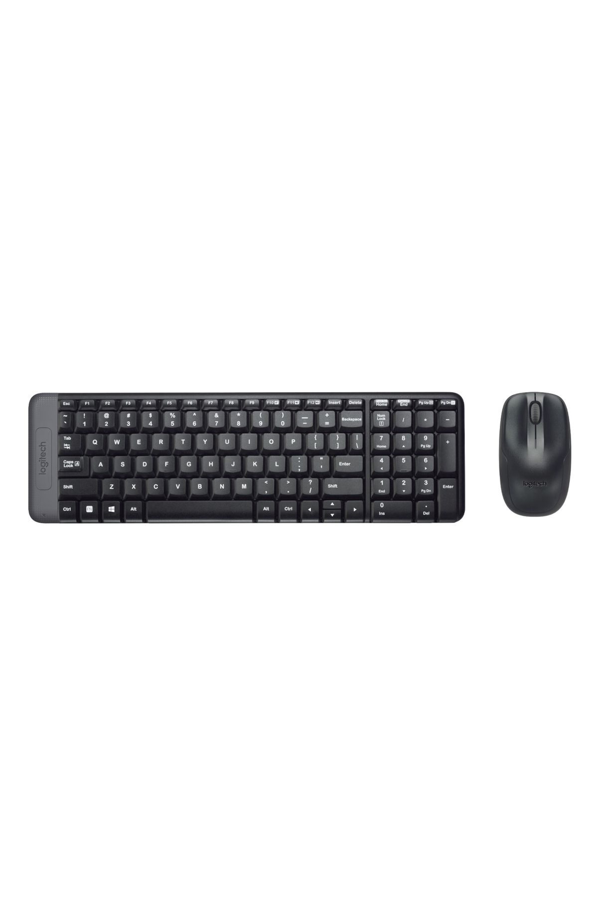 MK220 Kablosuz Türkçe Klavye Mouse Seti - Siyah