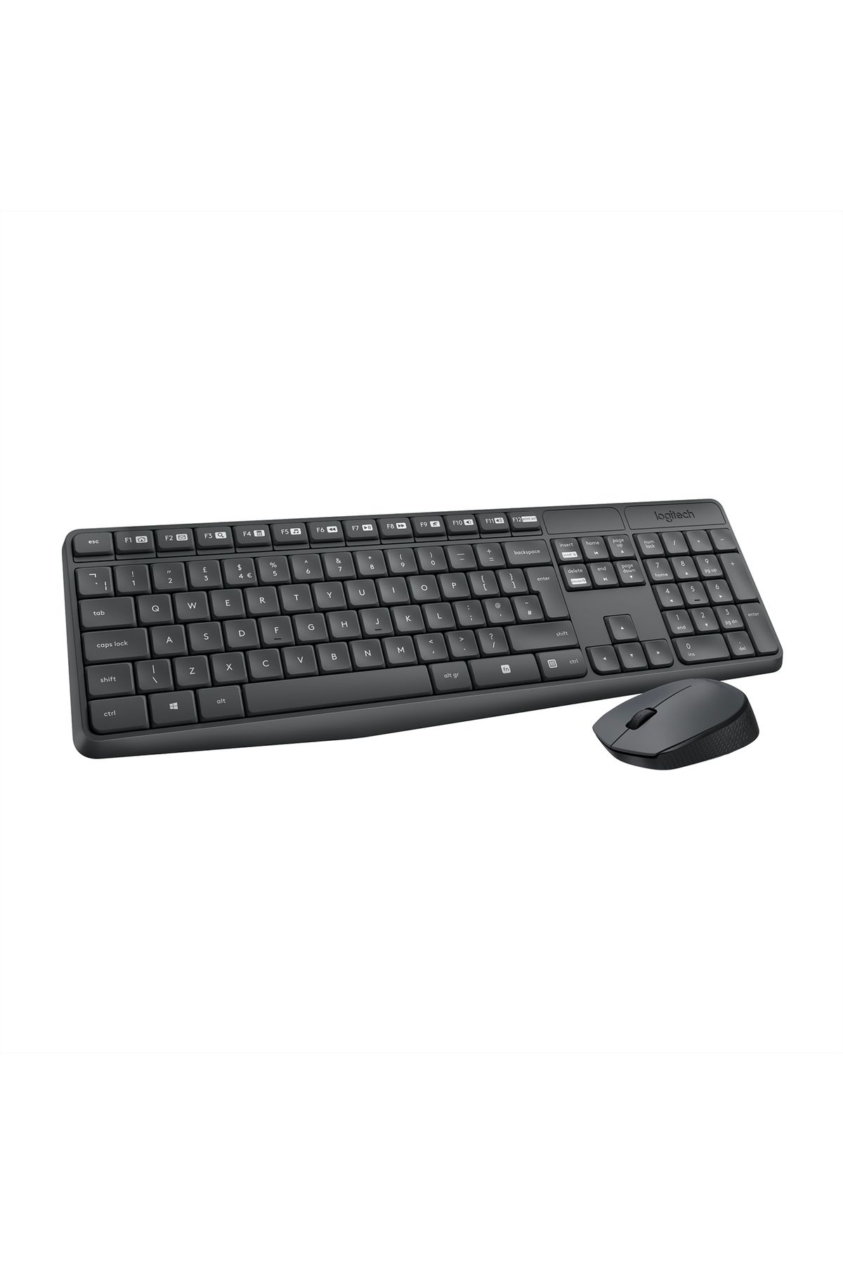 MK235 USB Kablosuz Türkçe Klavye Mouse Seti - Siyah
