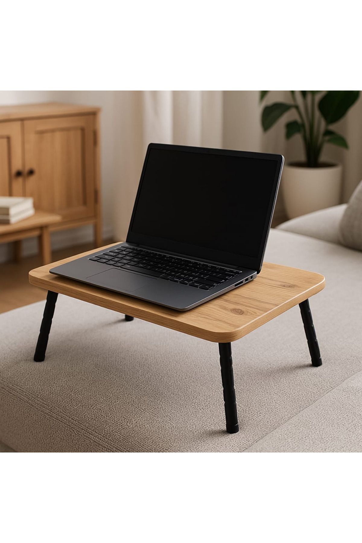 Laptop Sehpası,masası, Katlanabilir Yatak,koltuk Üstü,kahvaltı,bilgisayar Sehpası Atlantik Çam