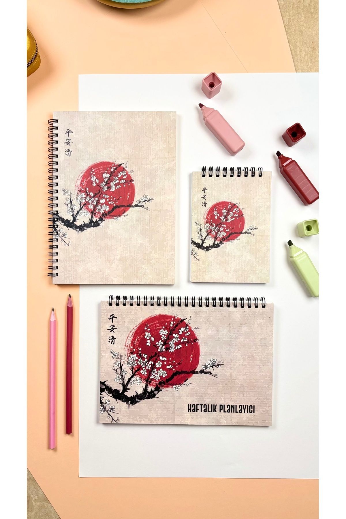 Planlama Seti | 3 Ayrı Özel Ürün | Günlük Planlayıcı | Haftalık Planlayıcı | To-do List | Ikebana