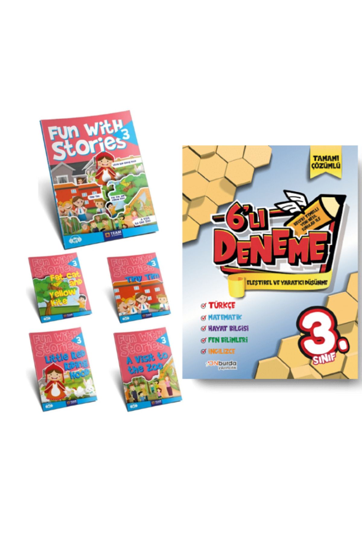 3. Sınıf Ingilizce Hikaye Seti (4 Kitap) Fun With Stories 3