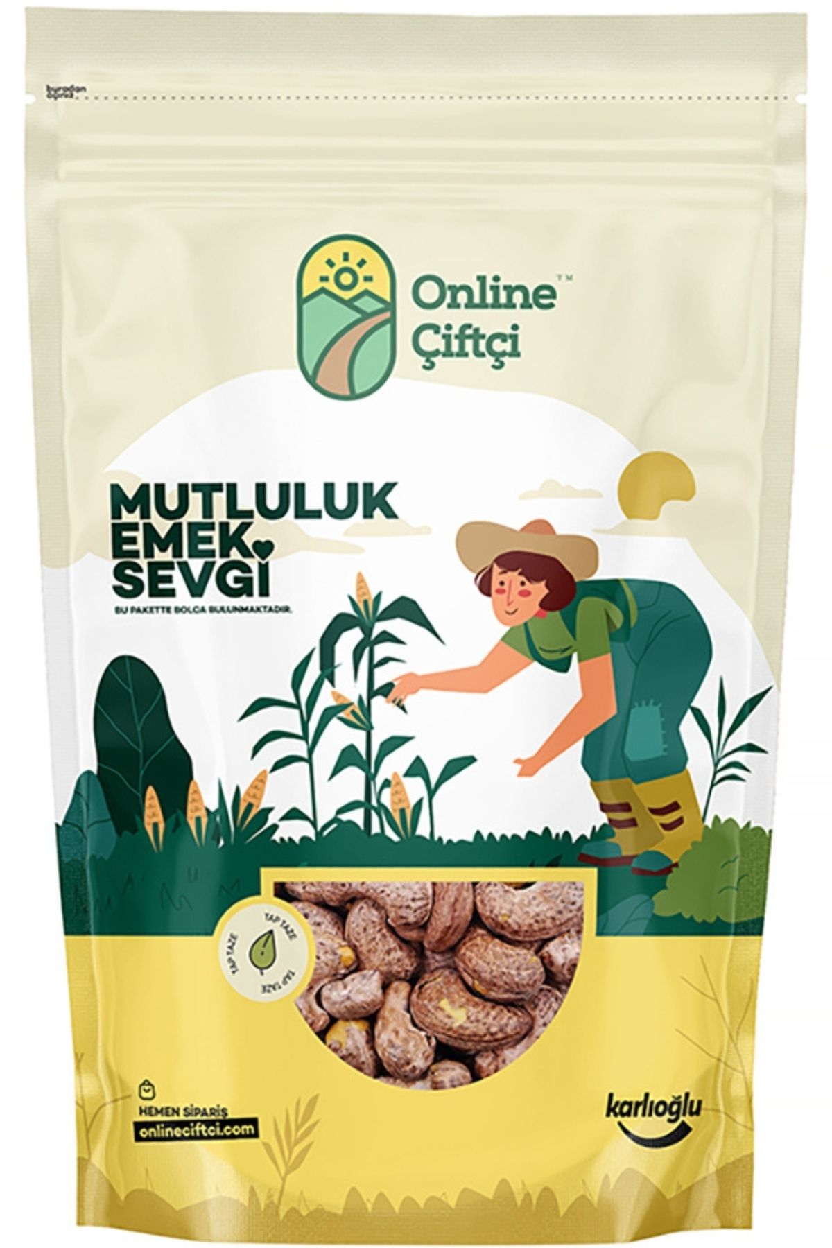Kabuklu Yağsız Kavrulmuş Kaju 1kg