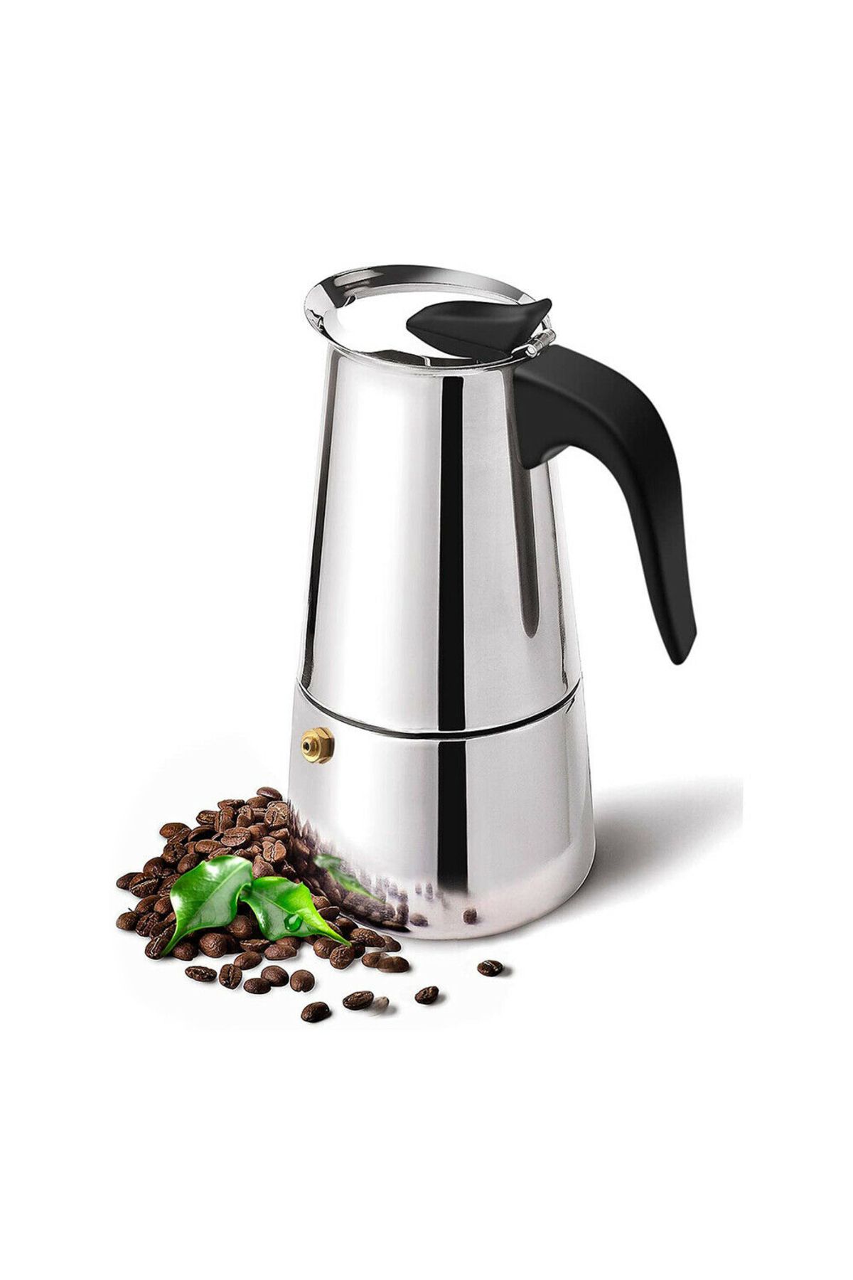 Paslanmaz Çelik Ocak Üstü 4 Cup Fincan Moka Pot Espresso Cin285-4